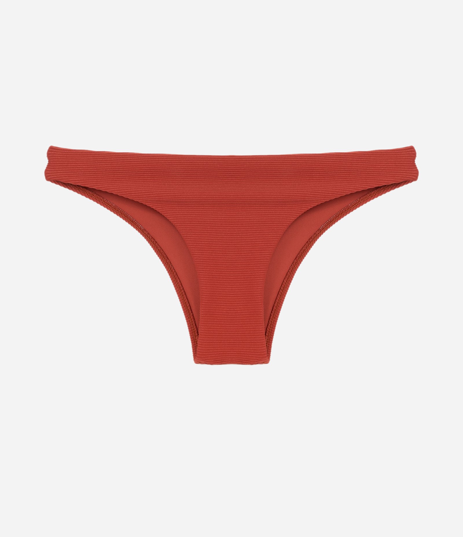 Biquíni Calcinha Básica em Microfibra com Textura Canelada Vermelho 1
