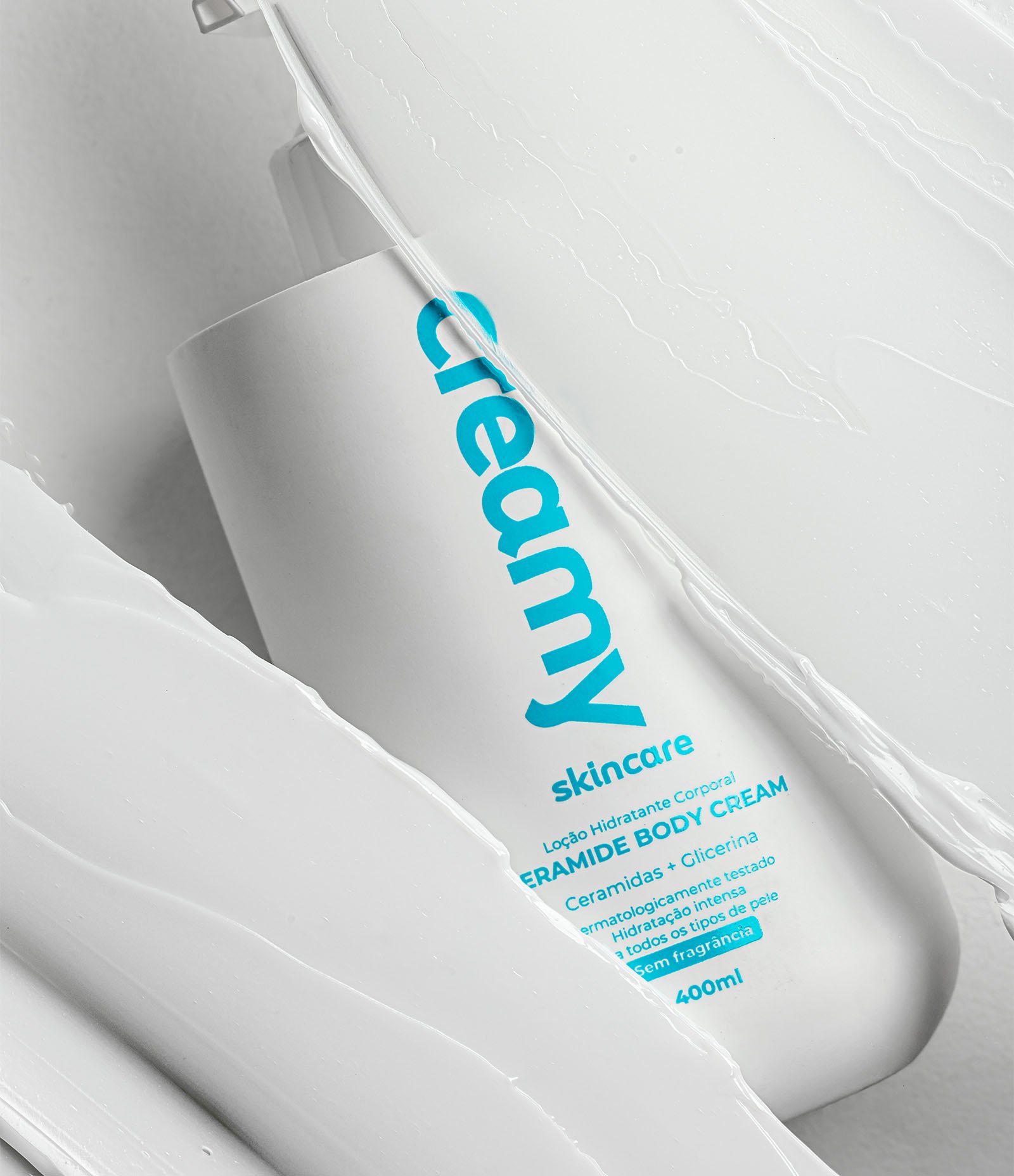 Locao Hidratante Corporal Ceramide Body Cream Sem Fragrancia 400ml Creamy 400ml 3