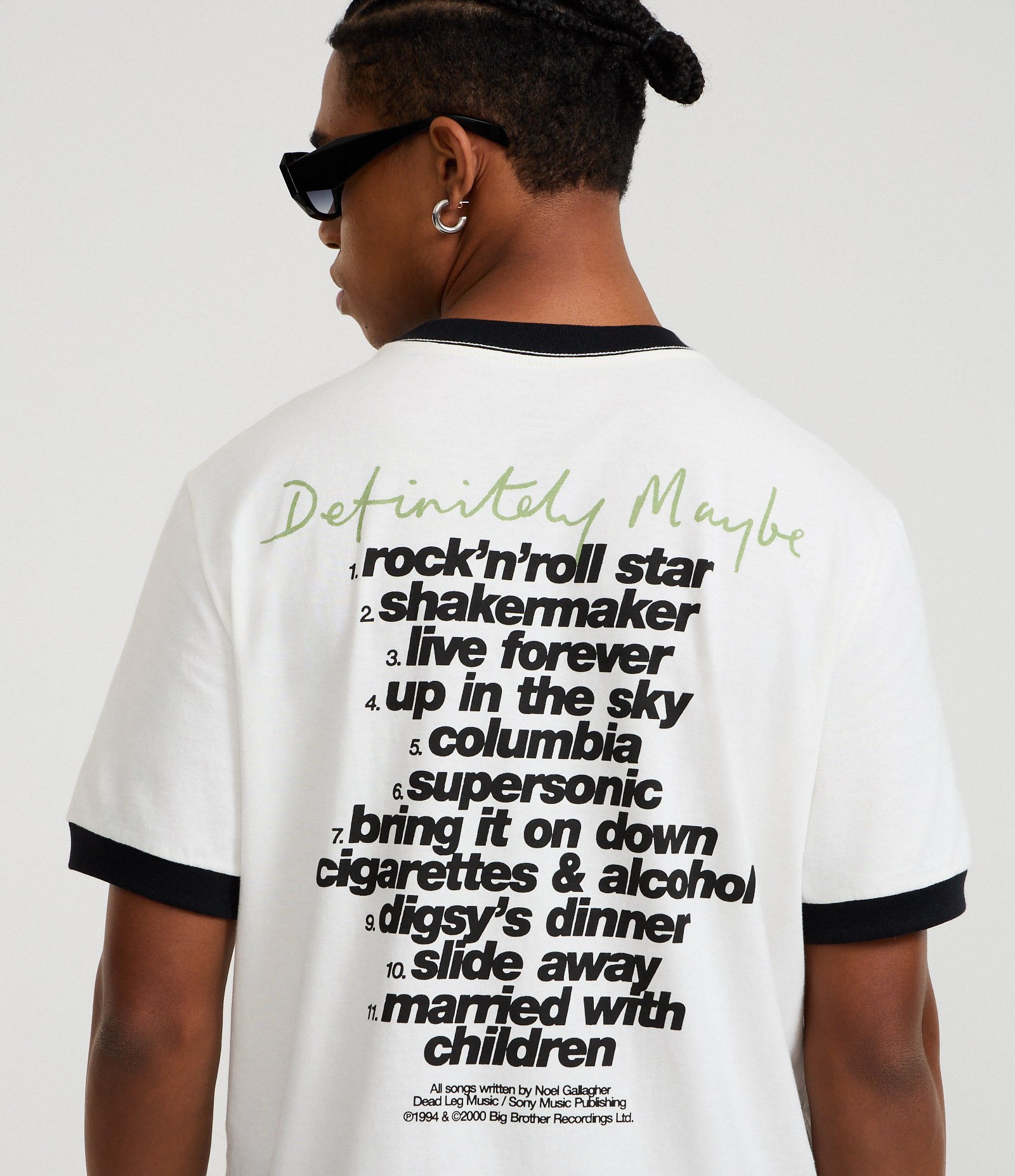 Camiseta Regula em Algodão com Estampa Banda Oasis Branco 3