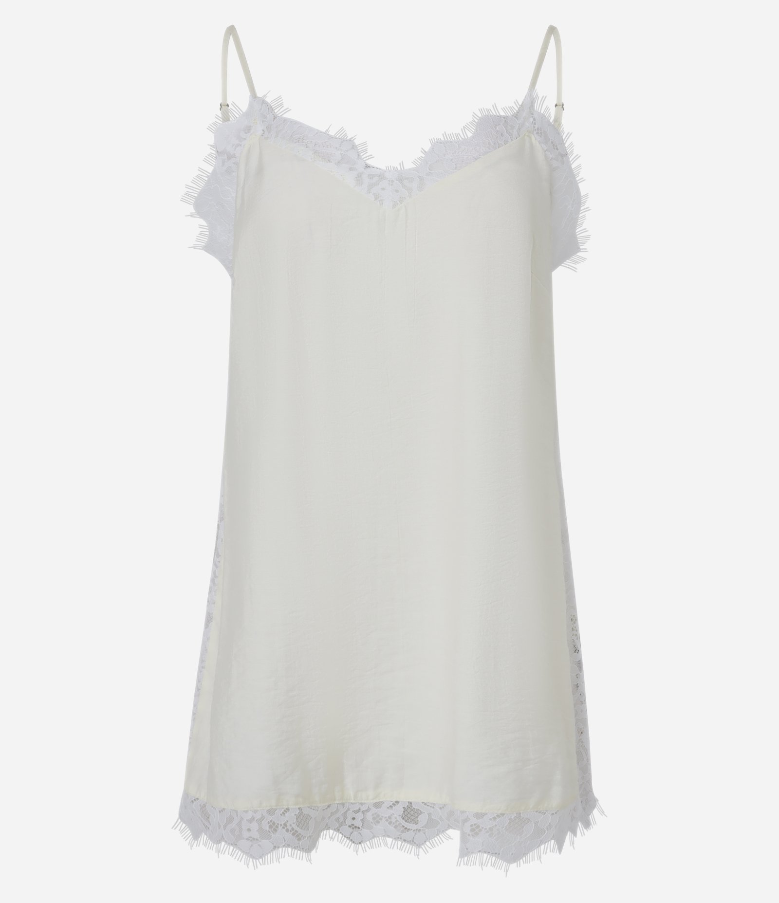 Blusa de Alça em Crepe com Detalhe de Renda Amarelo 6