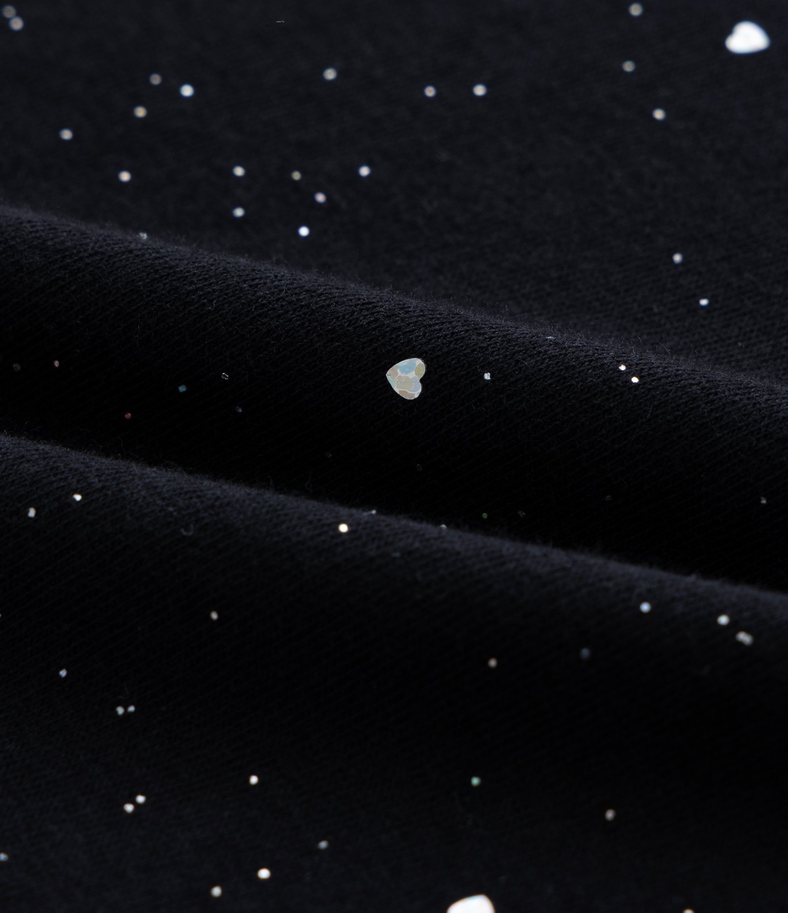 Blusa Infantil com Franzido Lateral e Brilhos - Tam 5 a 14 Anos Preto 3