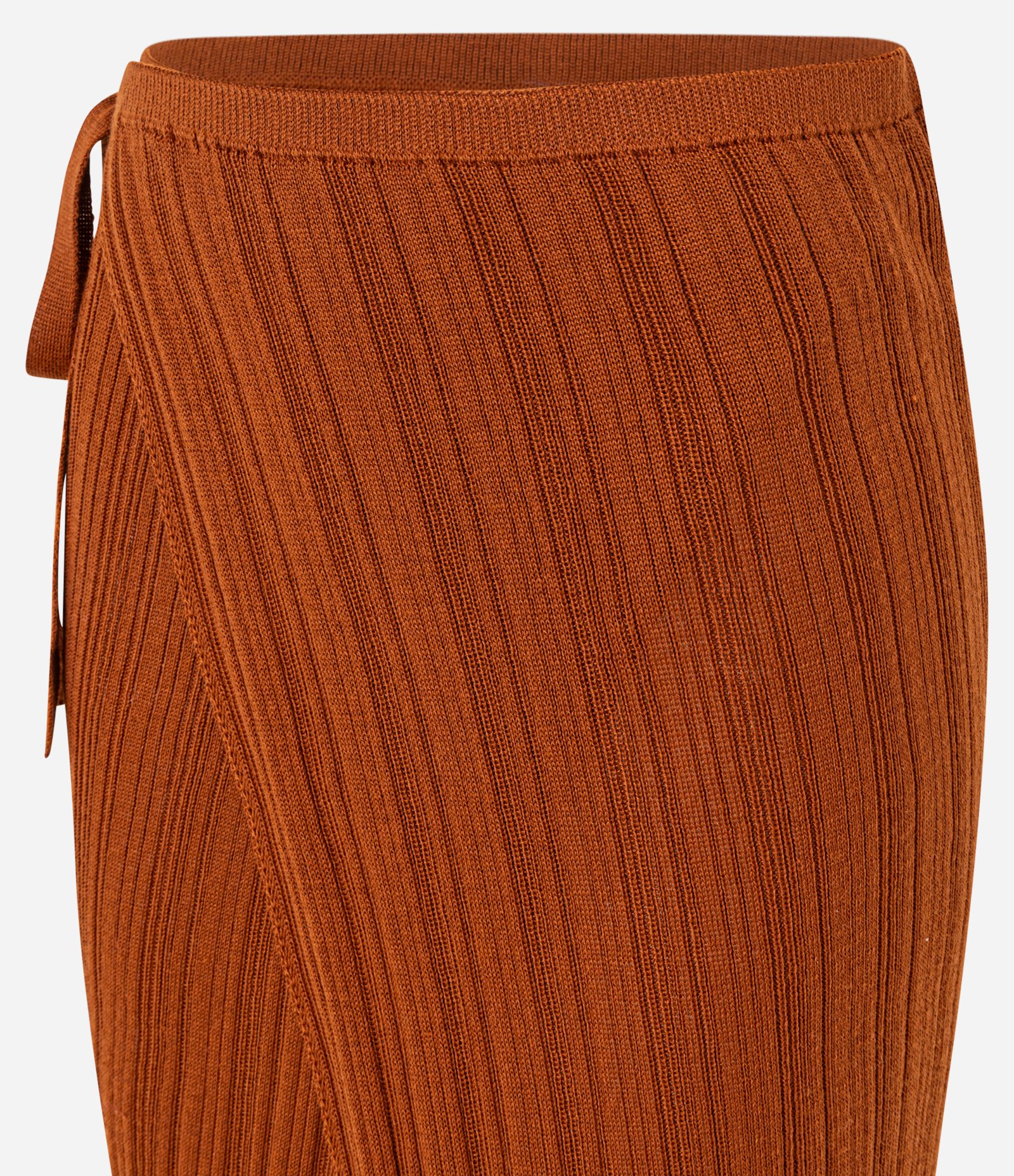 Saída de Praia Vestido Envelope Texturizado com Amarração Marrom 8