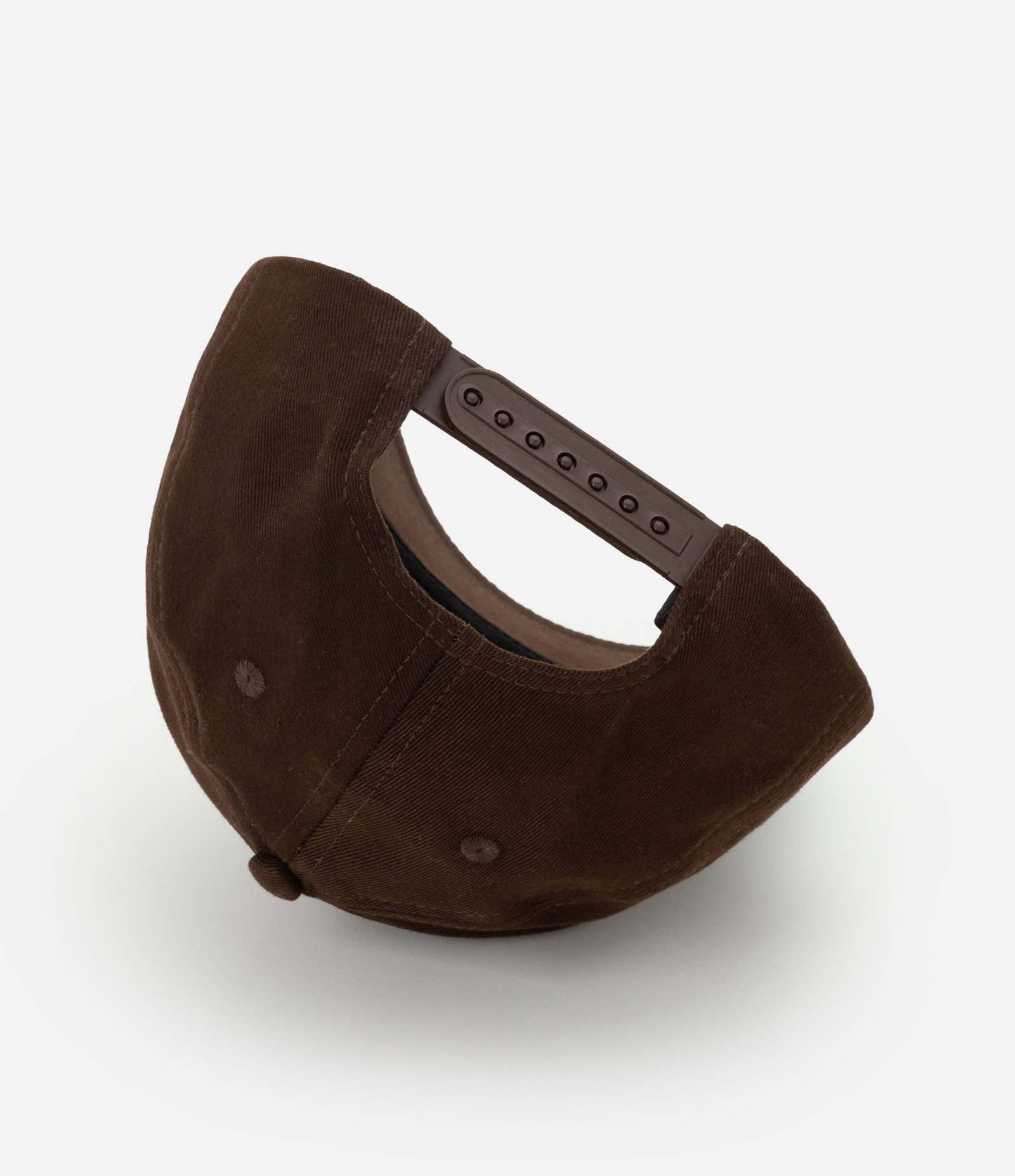 Boné em Sarja com Aba Curva e Bordado NYC 1986 Marrom 5