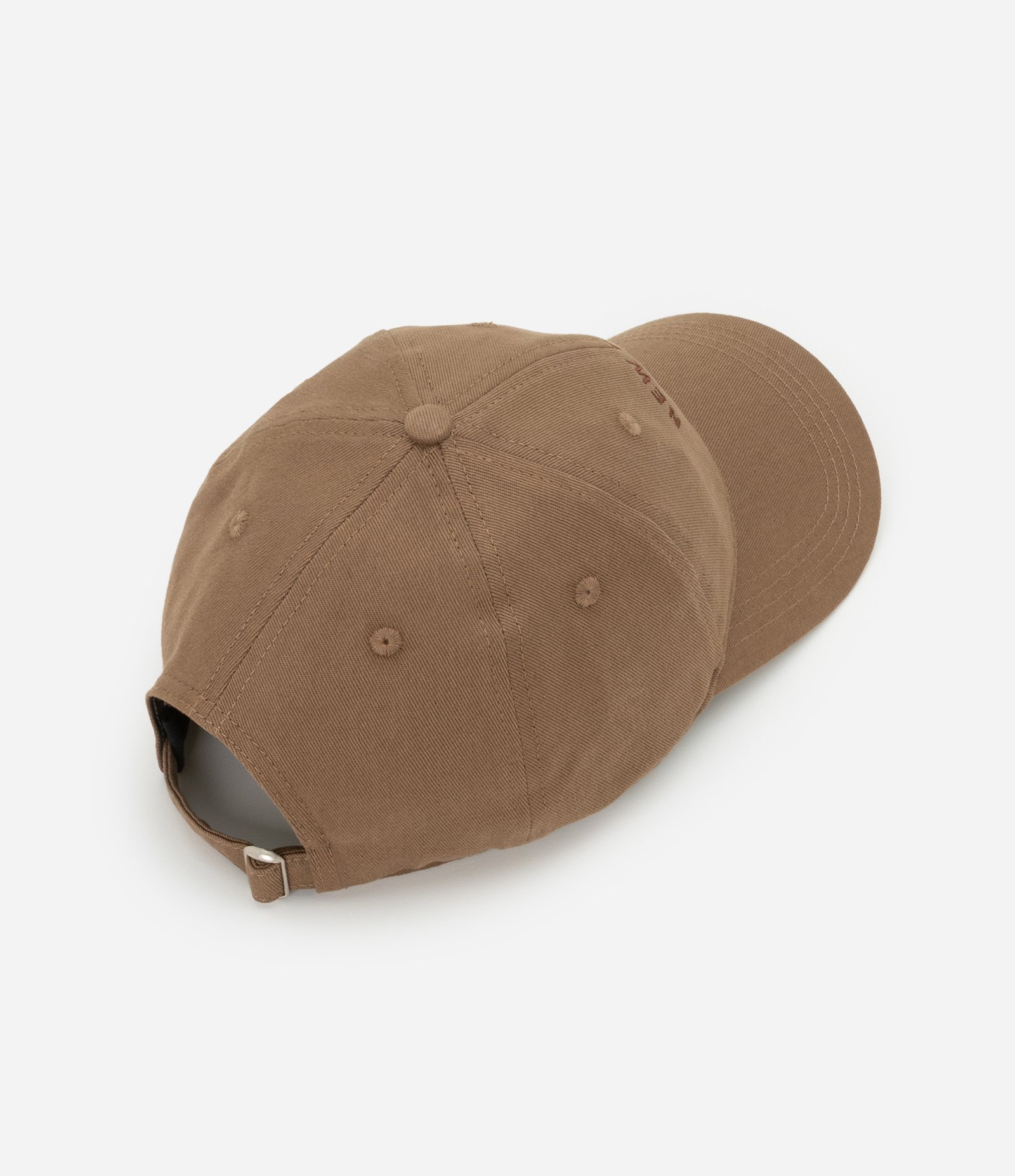 Boné Aba Curva em Sarja com Bordado New York Marrom 4