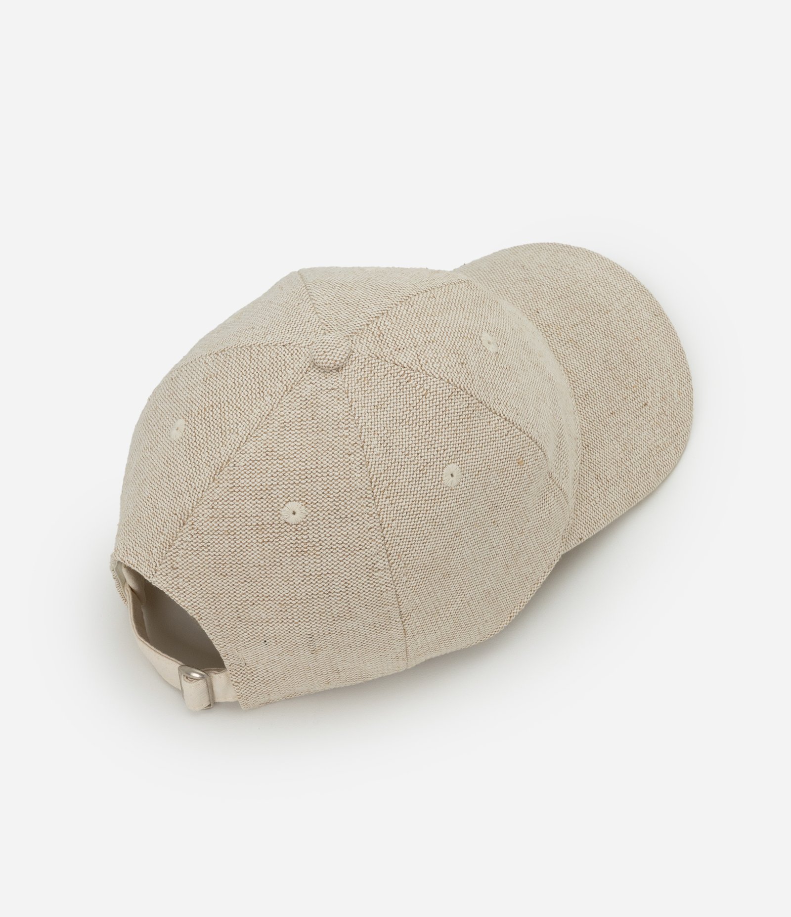 Boné Dad Hat em Sarja com Aba Curva Branco 2