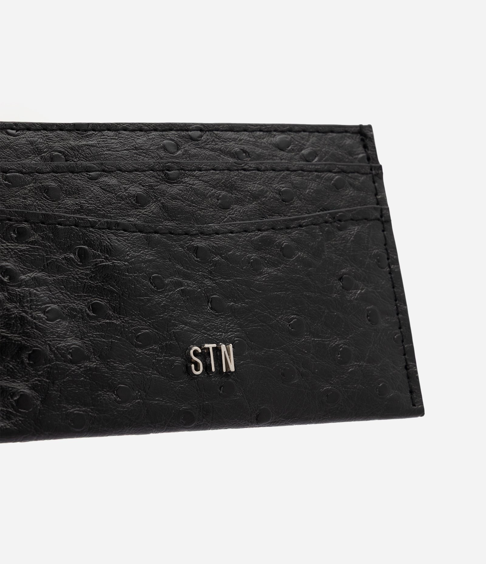Carteira Porta Cartão em PU com Logo Frontal Preto 3