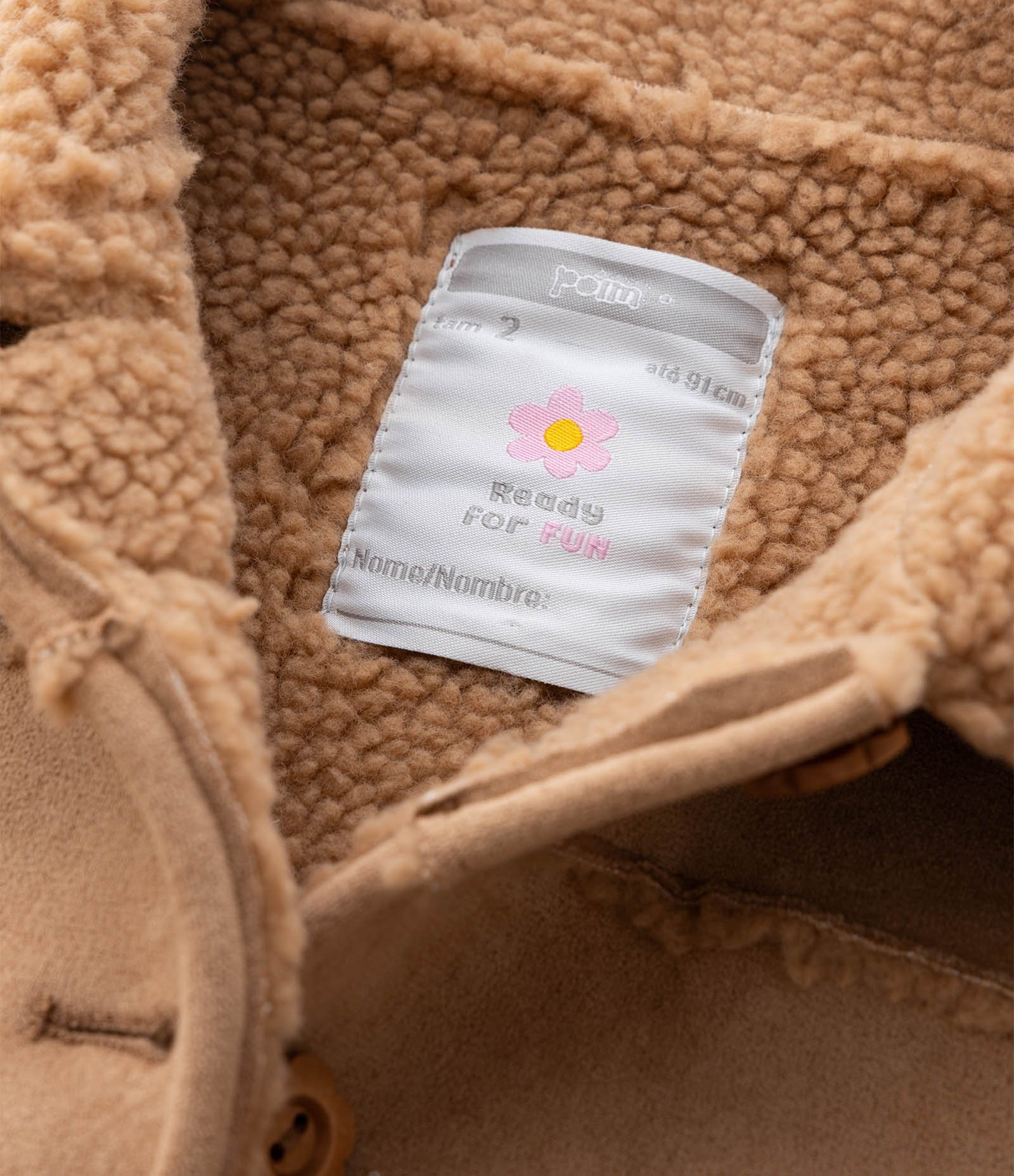 Jaqueta Infantil em Suede com Pelos Interno – Tam 1 a 5/6 Anos Marrom 6