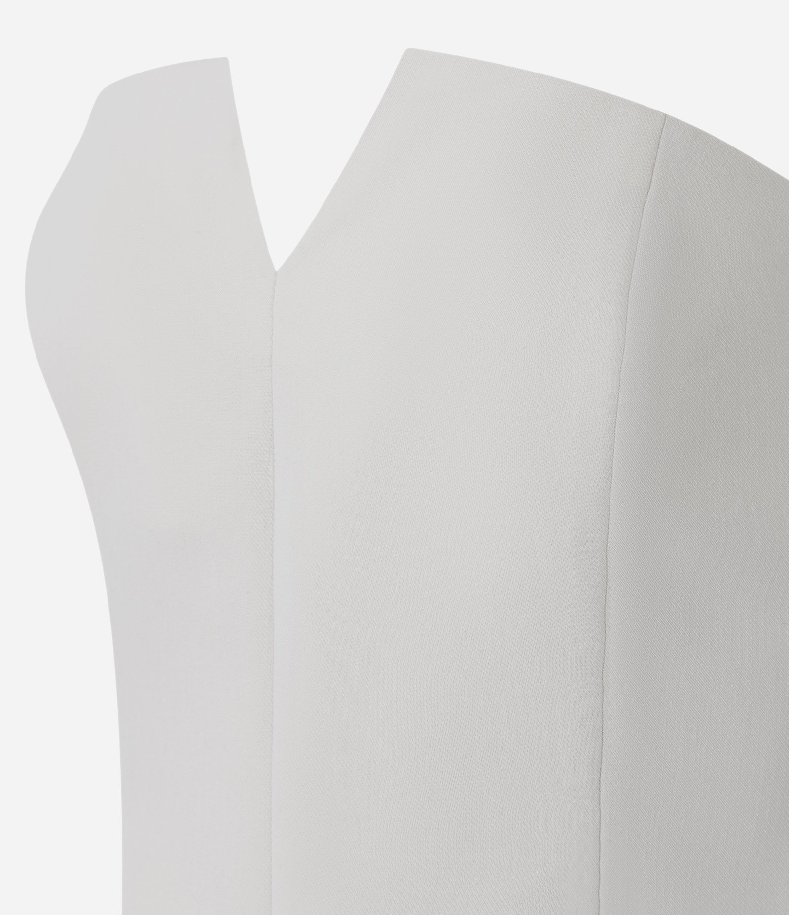 Blusa Tomara Que Caia Alfaiatada com Lapelas Frontais Off White 2