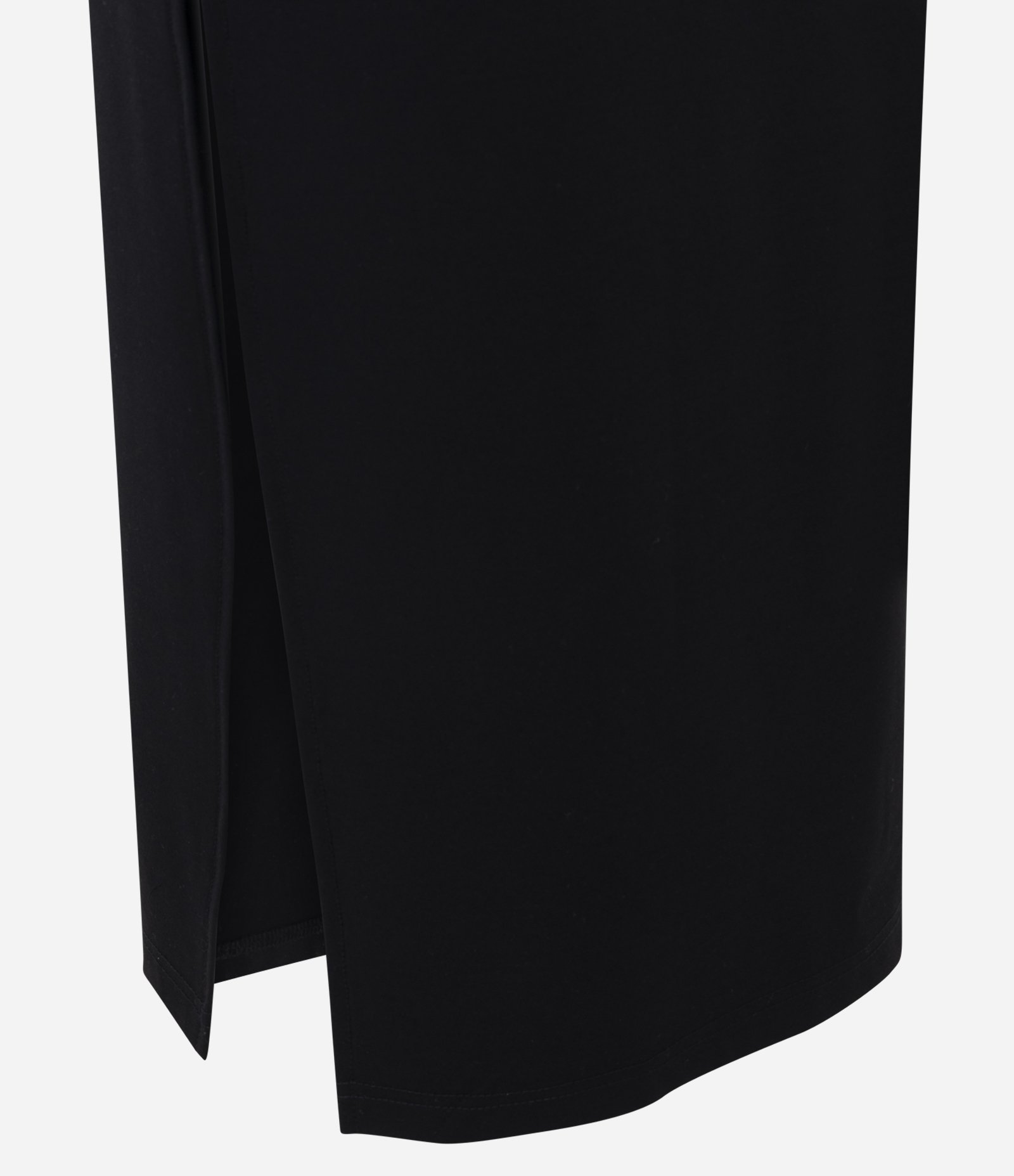 Vestido Midi Ajustado em Tule com Recorte Frontal Preto 7