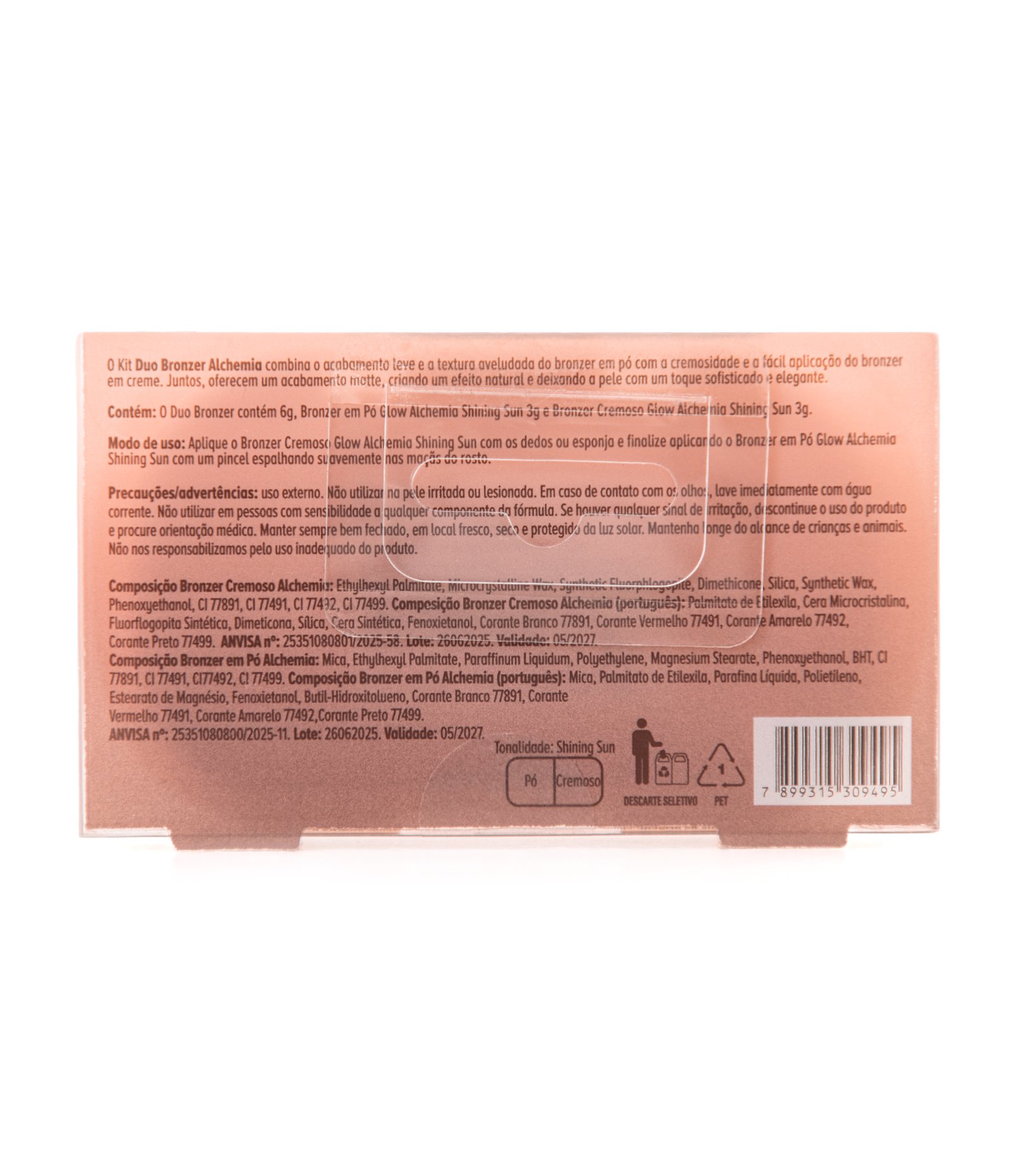 Bronzer Duo Glow Shining Sun 6g Alchemia Rosa 4
