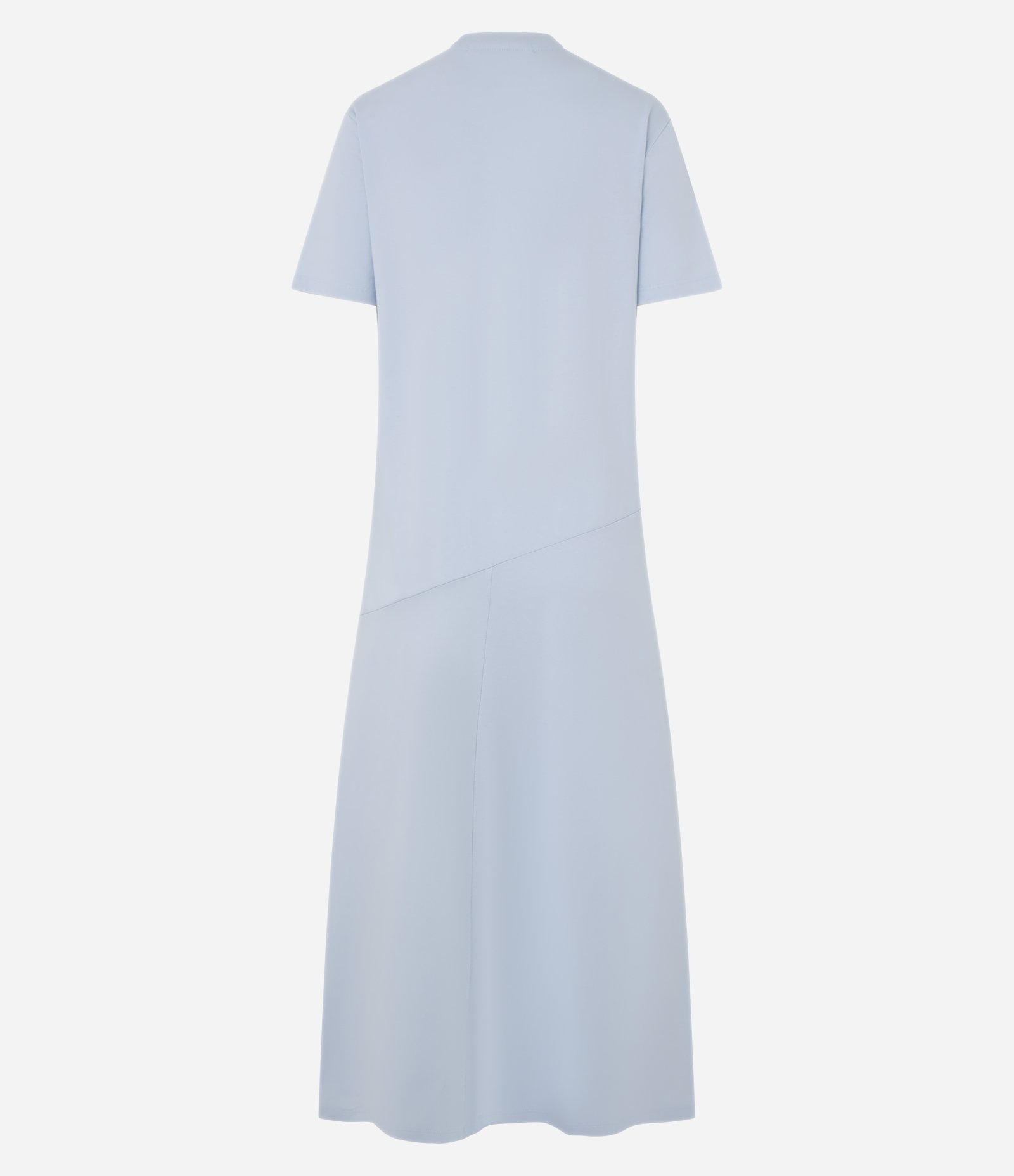 Vestido T-Shirt Midi em Algodão com Estampa Praia Azul 2