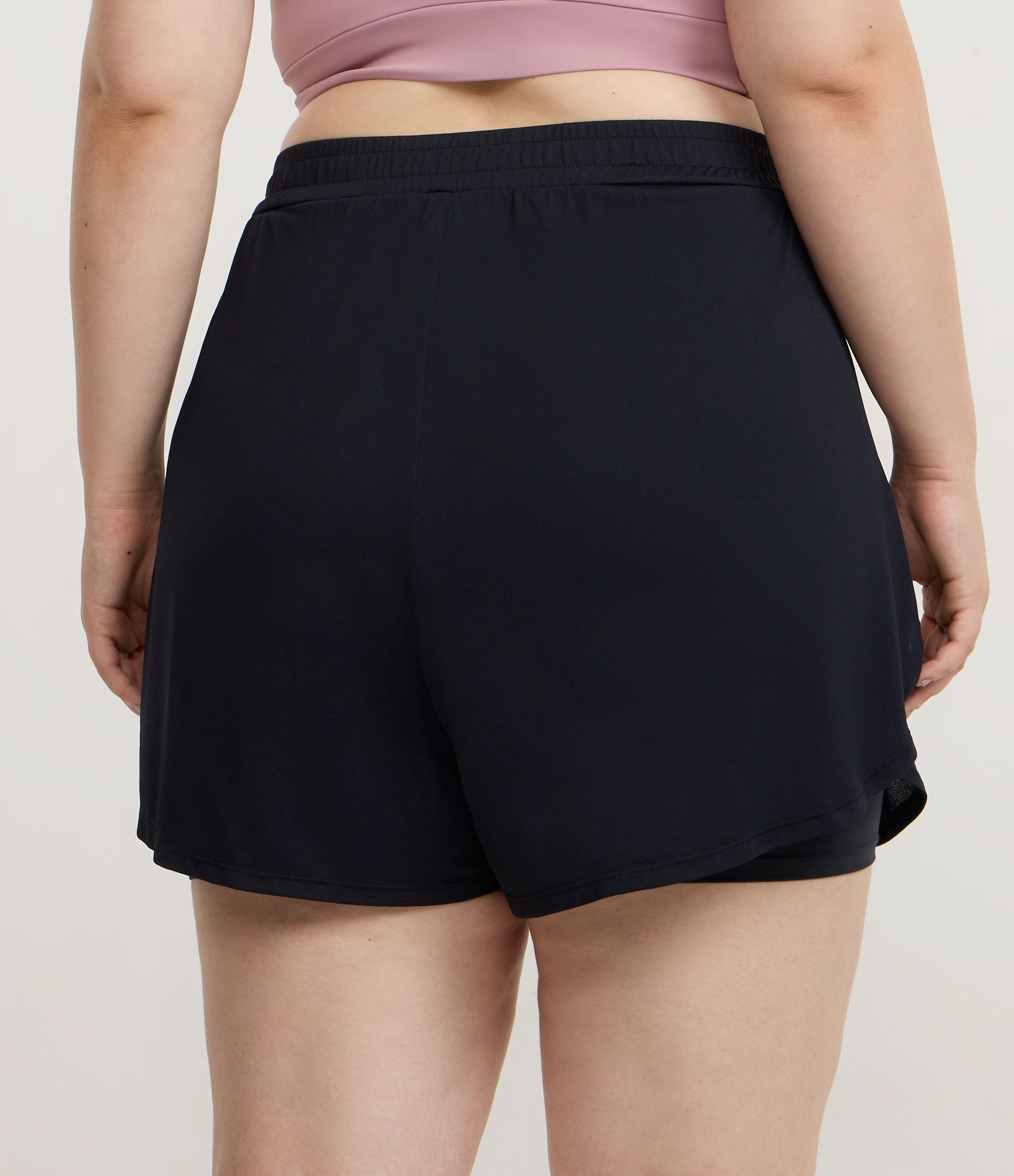 Bermuda com Short Runner em Tecnologia Dry Curve & Plus Size Preto 4