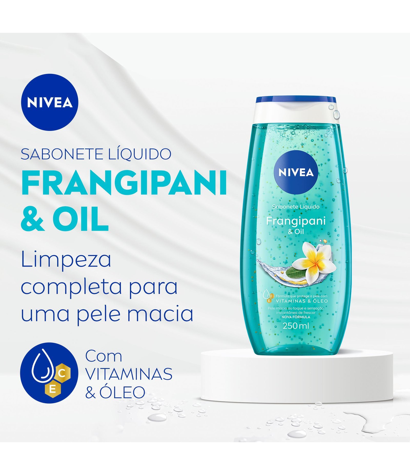 Sabonete Liquido Frangipani Oil Nivea 250ml 4