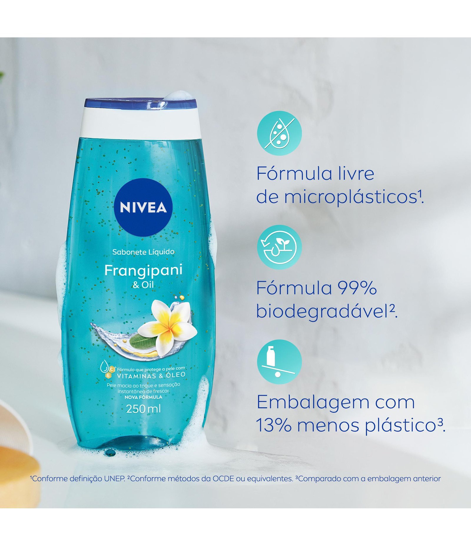 Sabonete Liquido Frangipani Oil Nivea 250ml 9