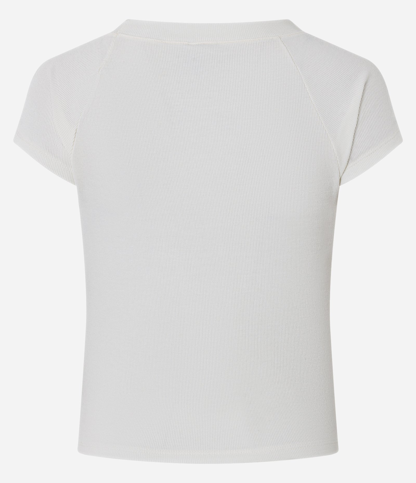Blusa em Ribana Liso com Recorte Off White 6
