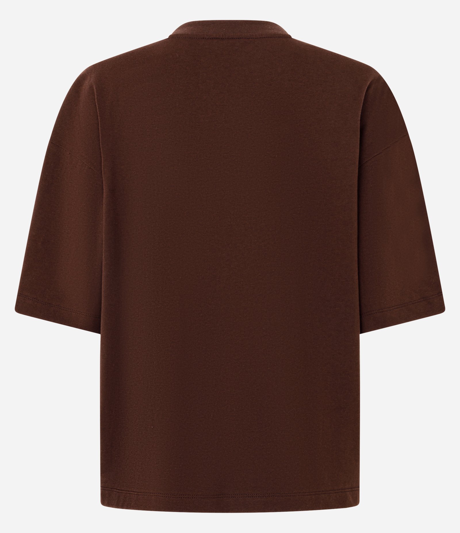 Camiseta Oversized em Algodão com Estampa Lettering New York 82 Marrom 6