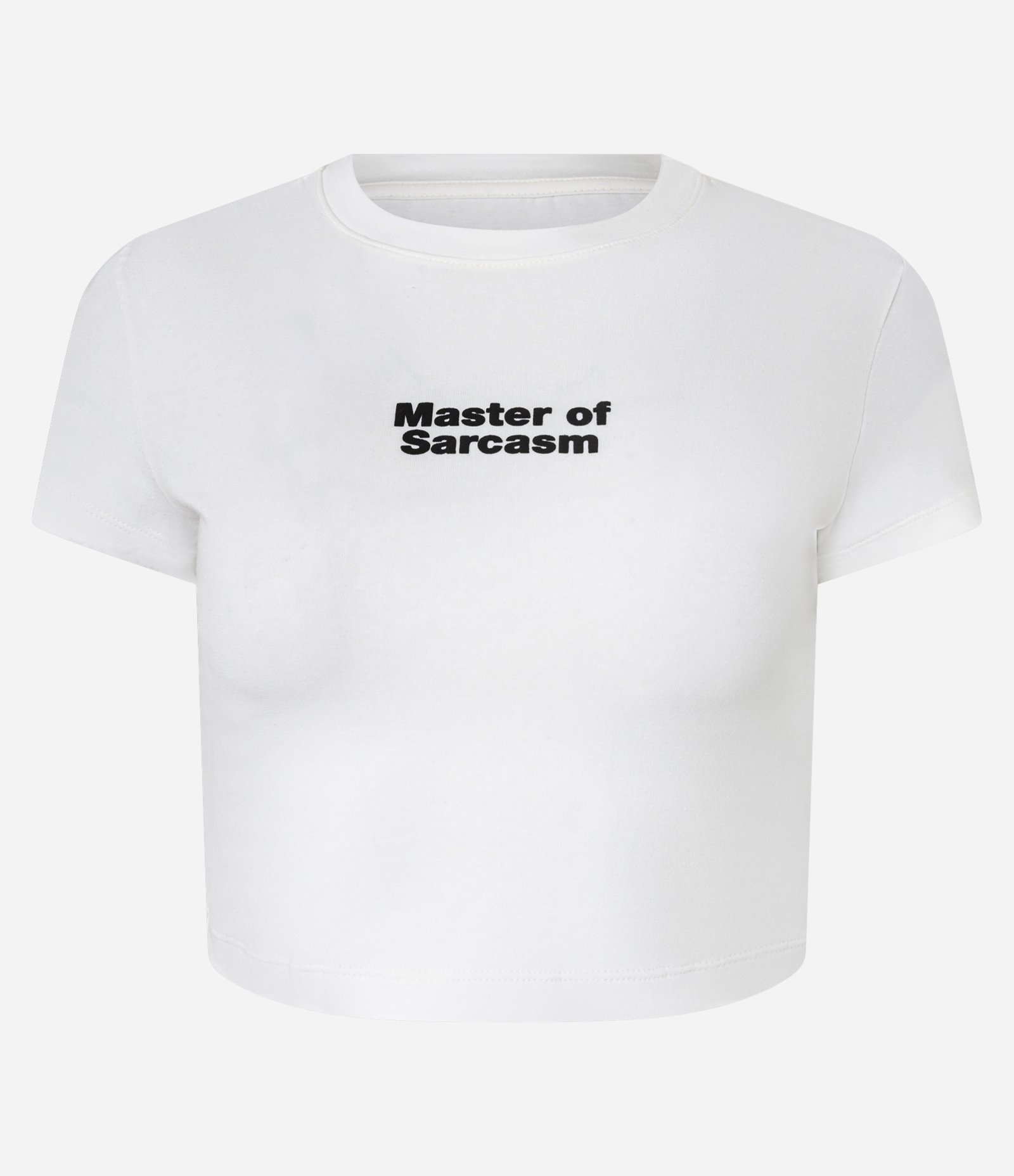 Camiseta New T-Shirt em Algodão com Lettering Master Of Sarcasm Branco 4