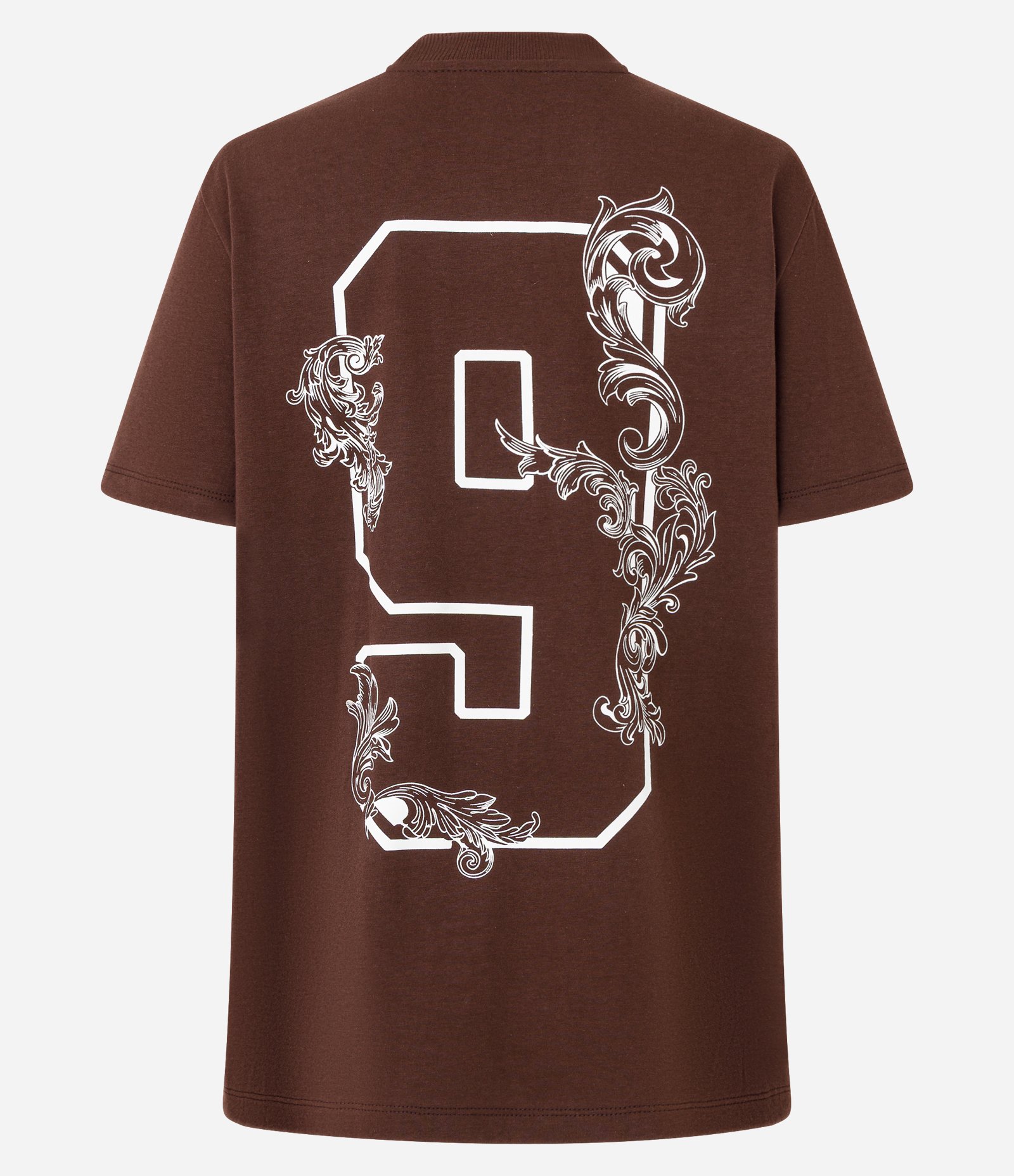 Camiseta T-shirt em Algodão com Estampa Lettering Culture 9 Marrom 6