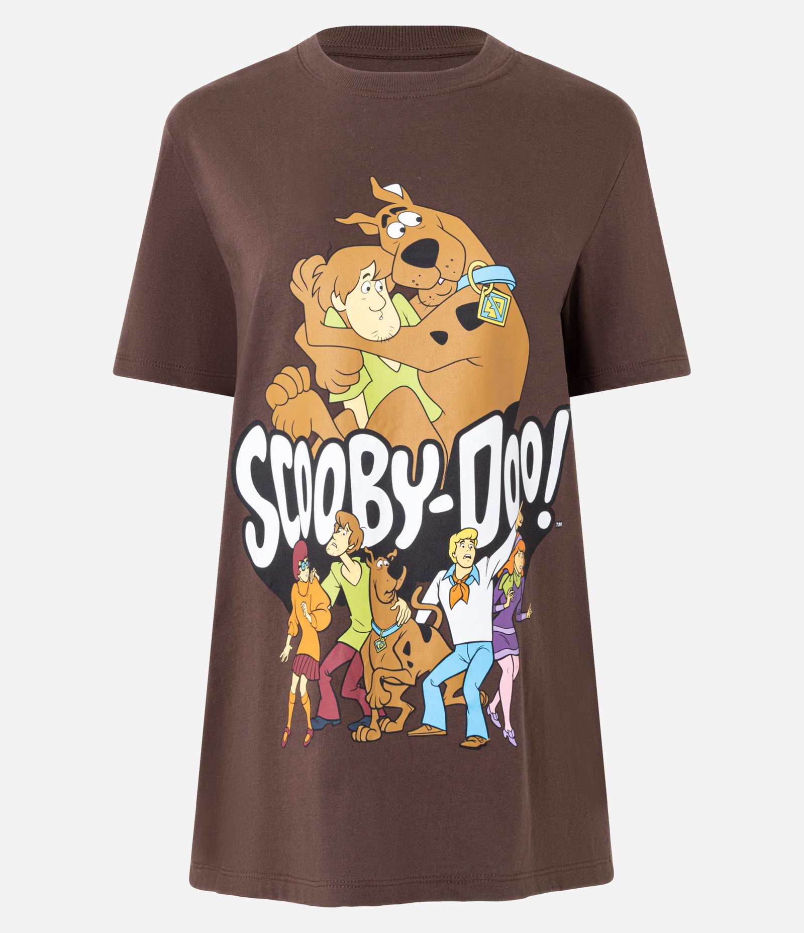 Camiseta T-shirt em Algodão com Estampa Scooby Doo Marrom 4