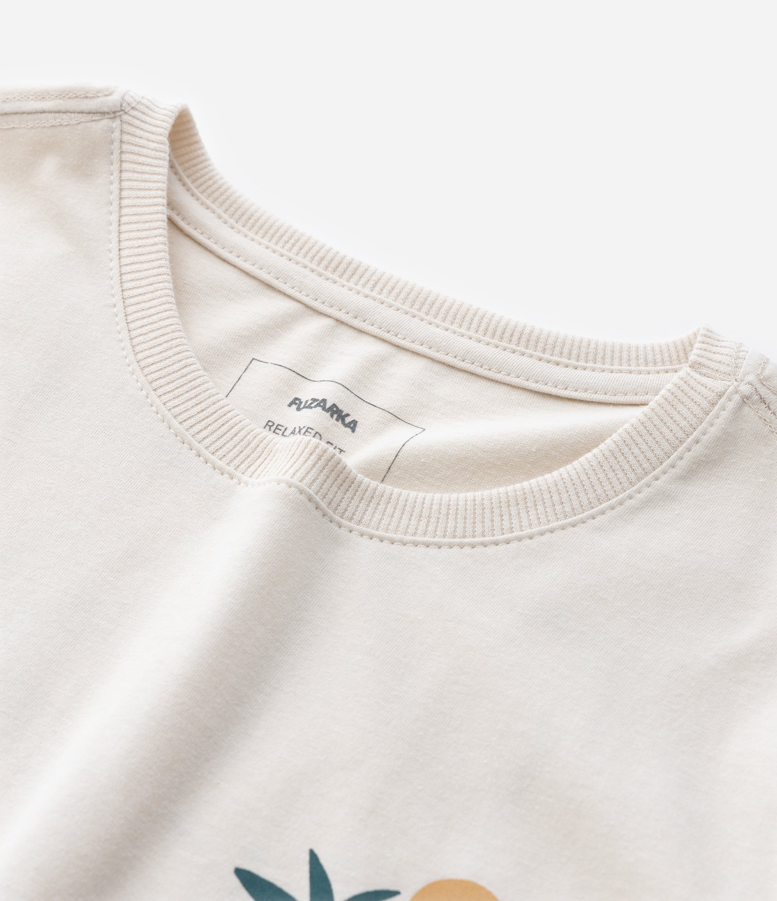 Camiseta Infantil com Estampa País Tropical - Tam 5 a 14 Anos Bege 5