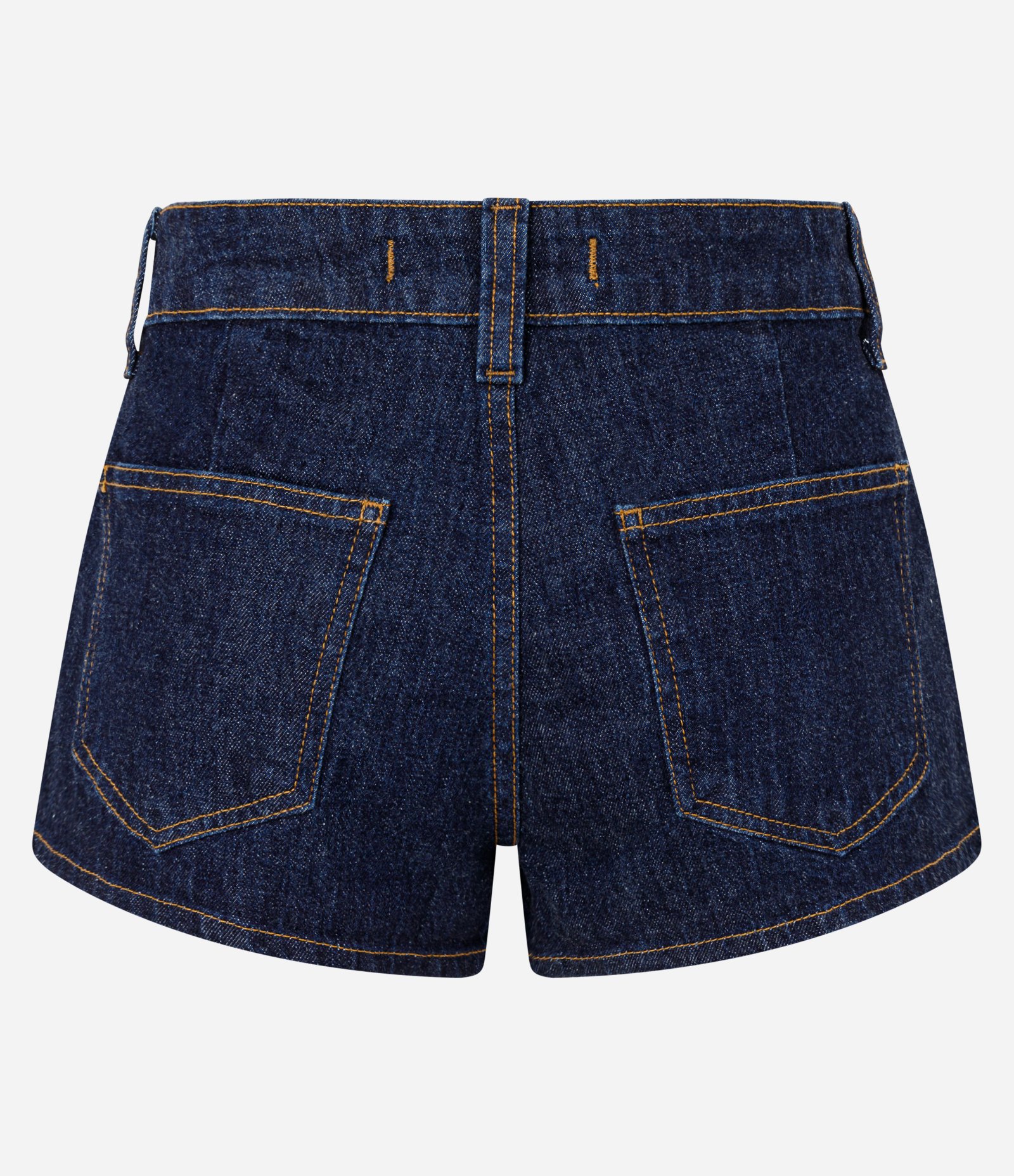 Short Micro em Jeans Raw com Cintura Baixa Escuro 7