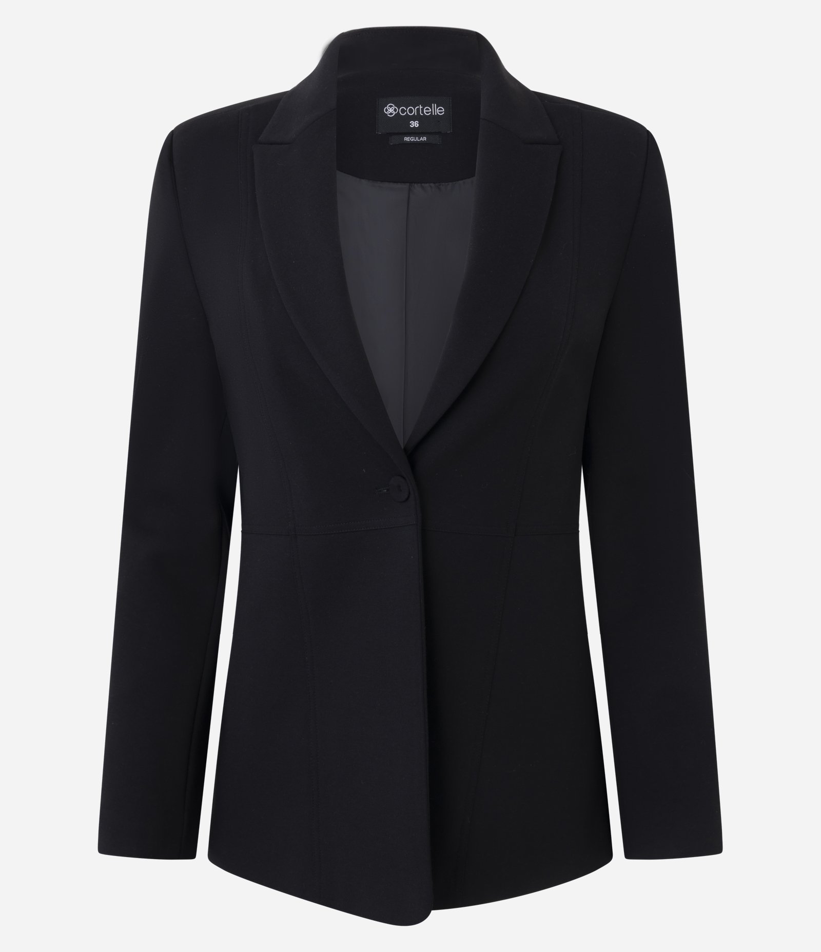 Blazer Estruturado em Ponto Roma Preto 1