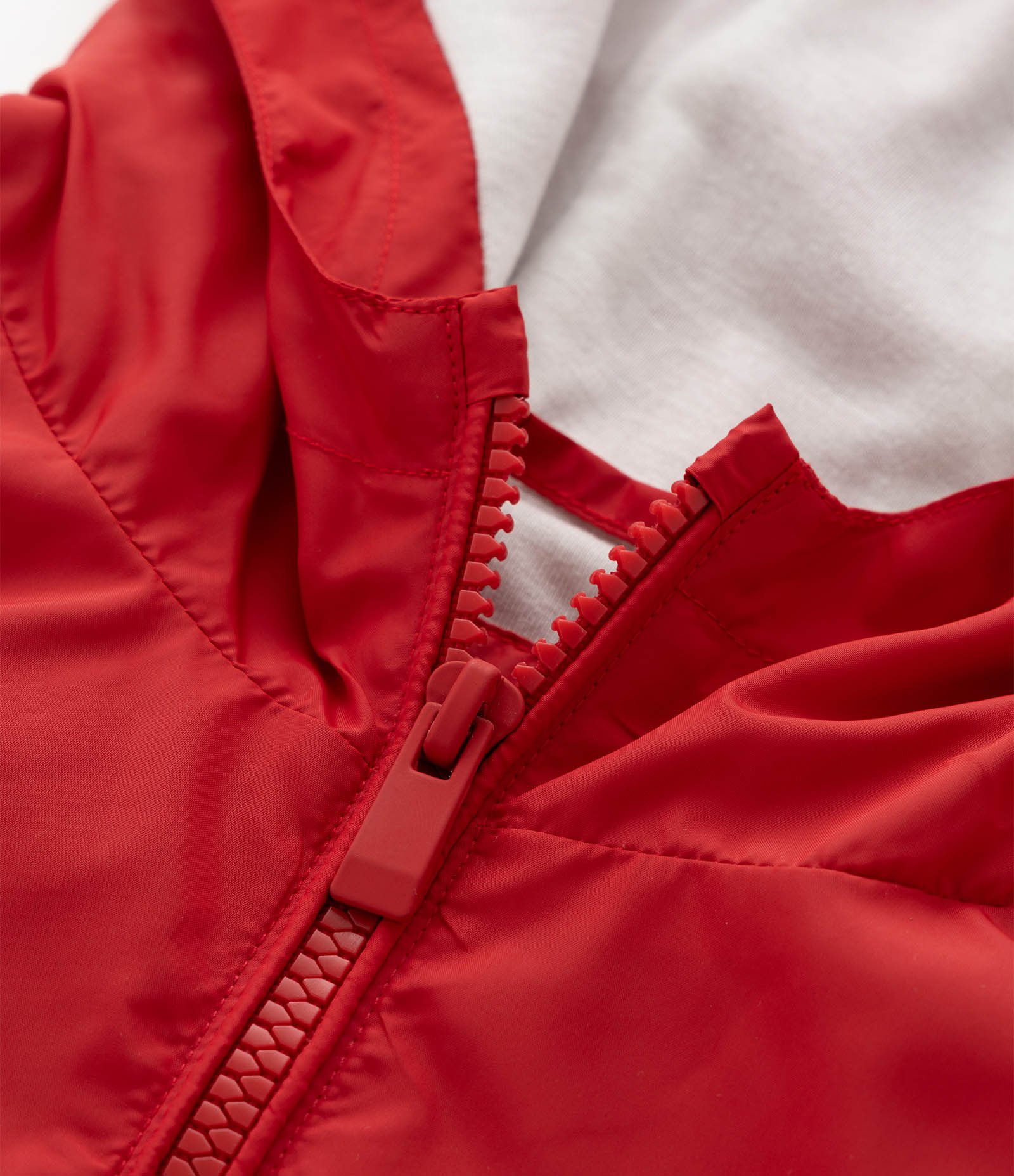 Jaqueta Quebra-Vento Infantil com Capuz - Tam 5 a 14 Anos Vermelho 7