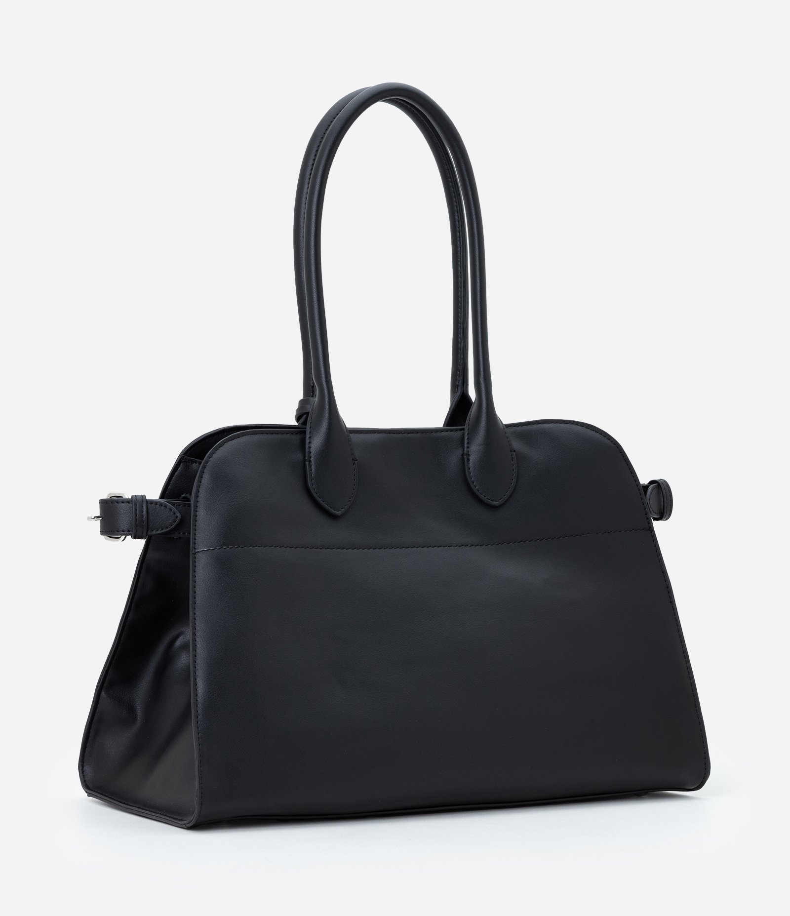 Bolsa Stachel Grande com Detalhes Metalizados Preto 3