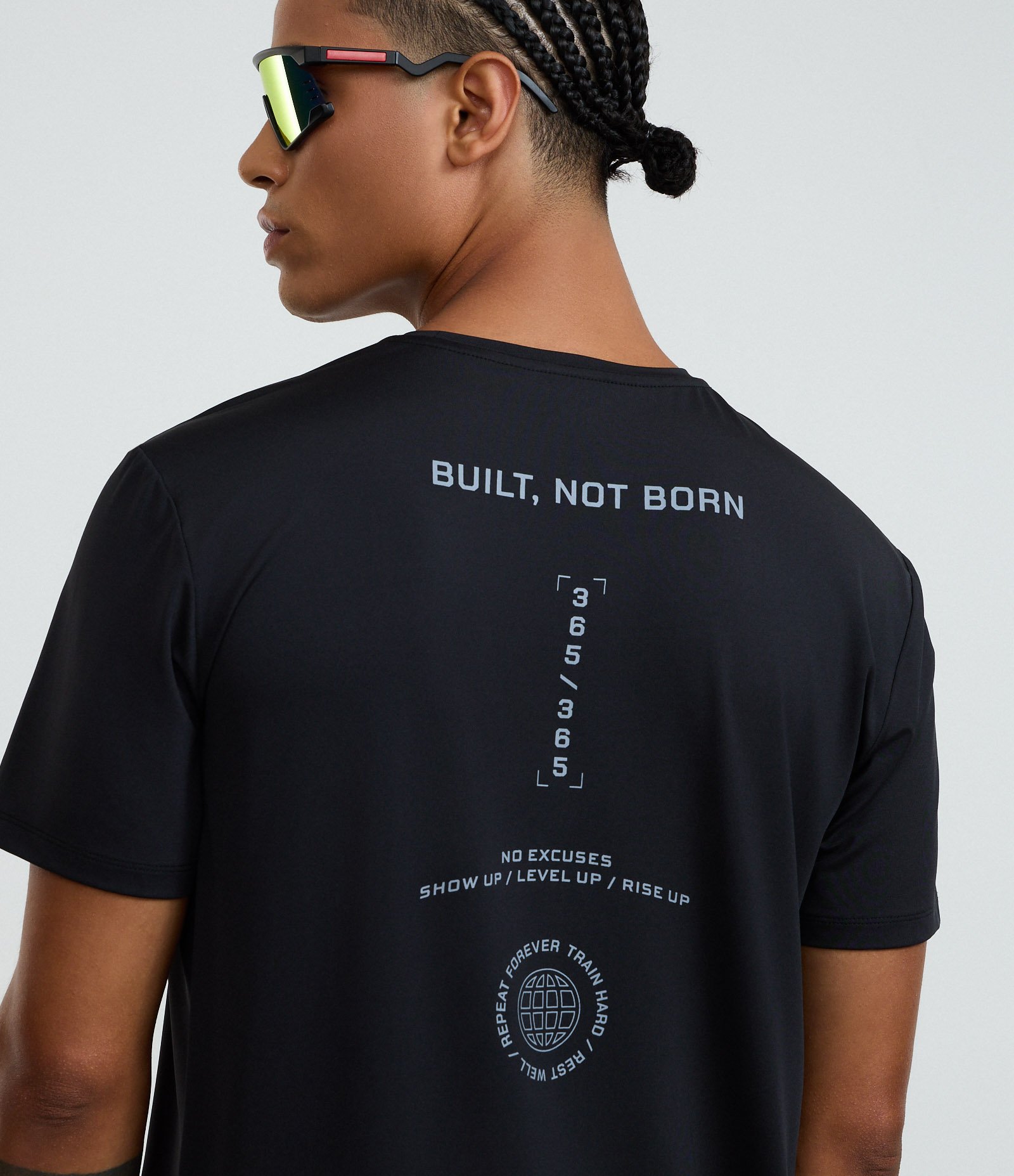 Camiseta Esportiva Regular com Tecnologia Dry e Estampa Localizada Preto 3