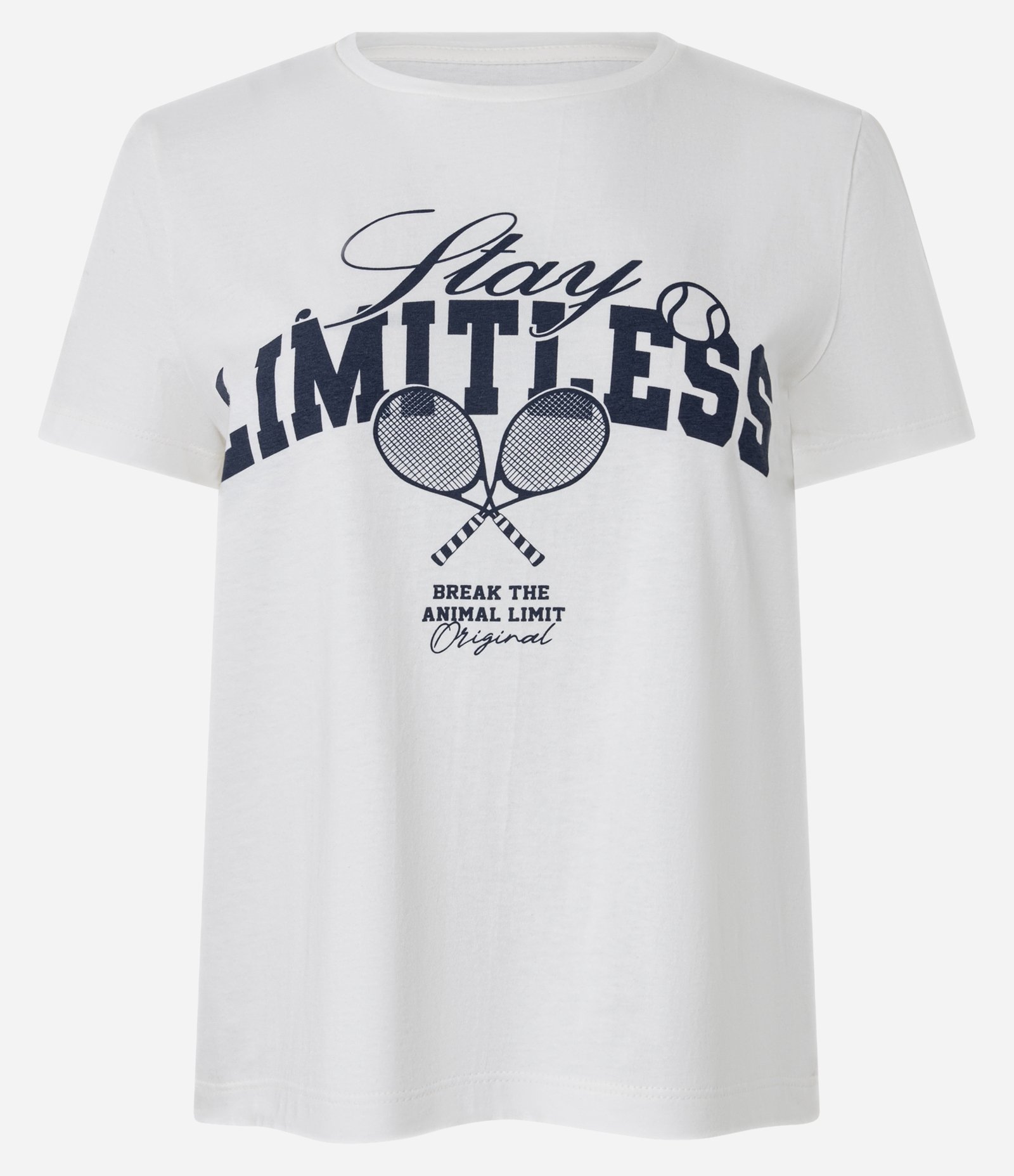 Camiseta T-Shirt em Algodão com Estampa Lettering Branco 4