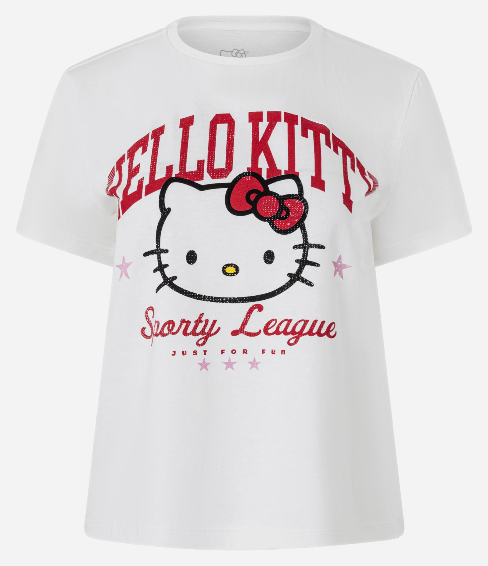 Camiseta T-shirt em Algodão com Estampa Hello Kitty Branco 4