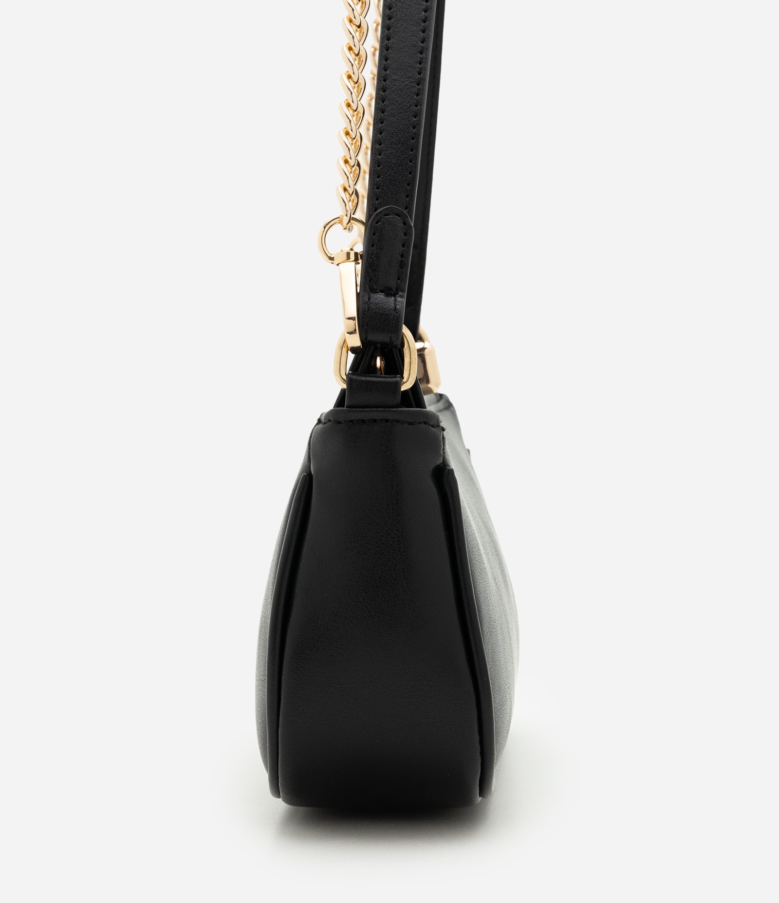 Bolsa Baguete Pequena com Corrente Removível Preto 3