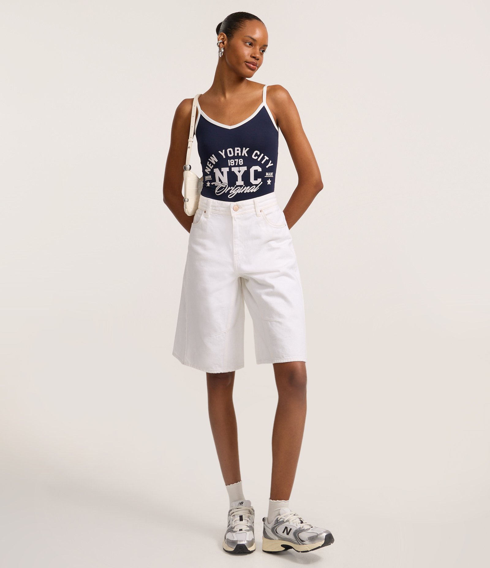 Body em Poliamida com Estampa New York City 1978 Azul 2