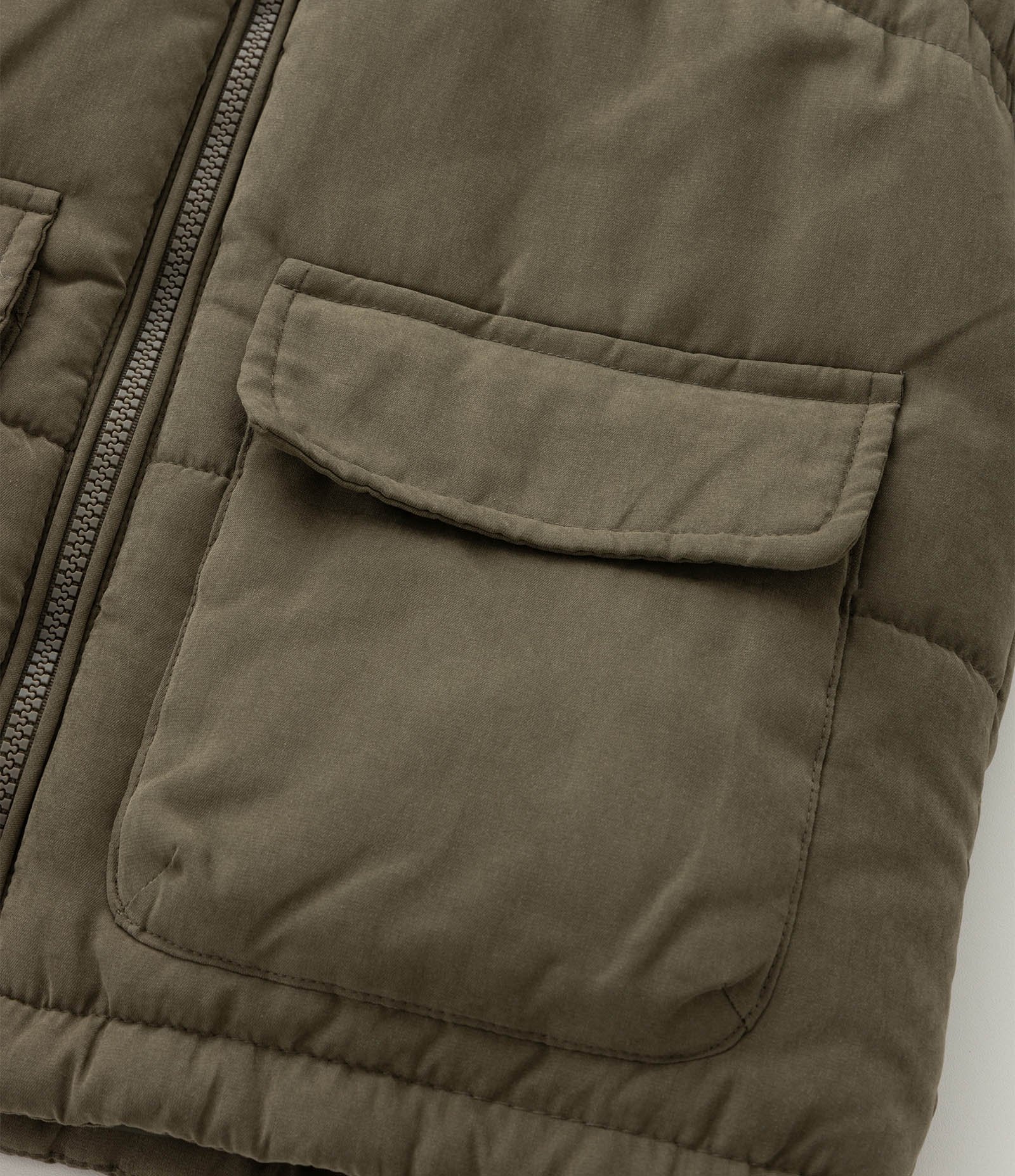 Colete Infantil com Capuz – Tam 5 a 14 Anos Verde Militar 7