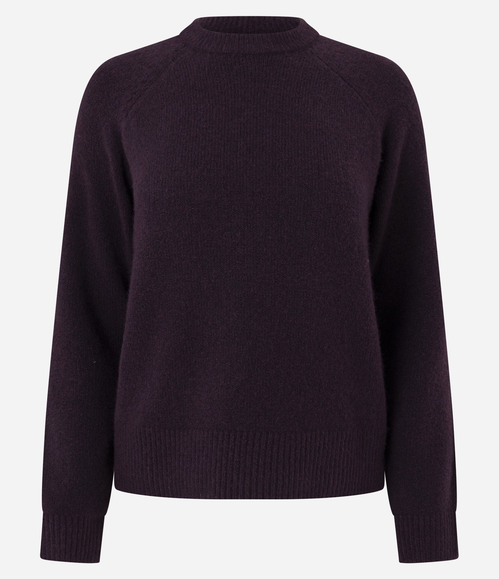 Suéter em Tricô com Manga Raglan Roxo 6