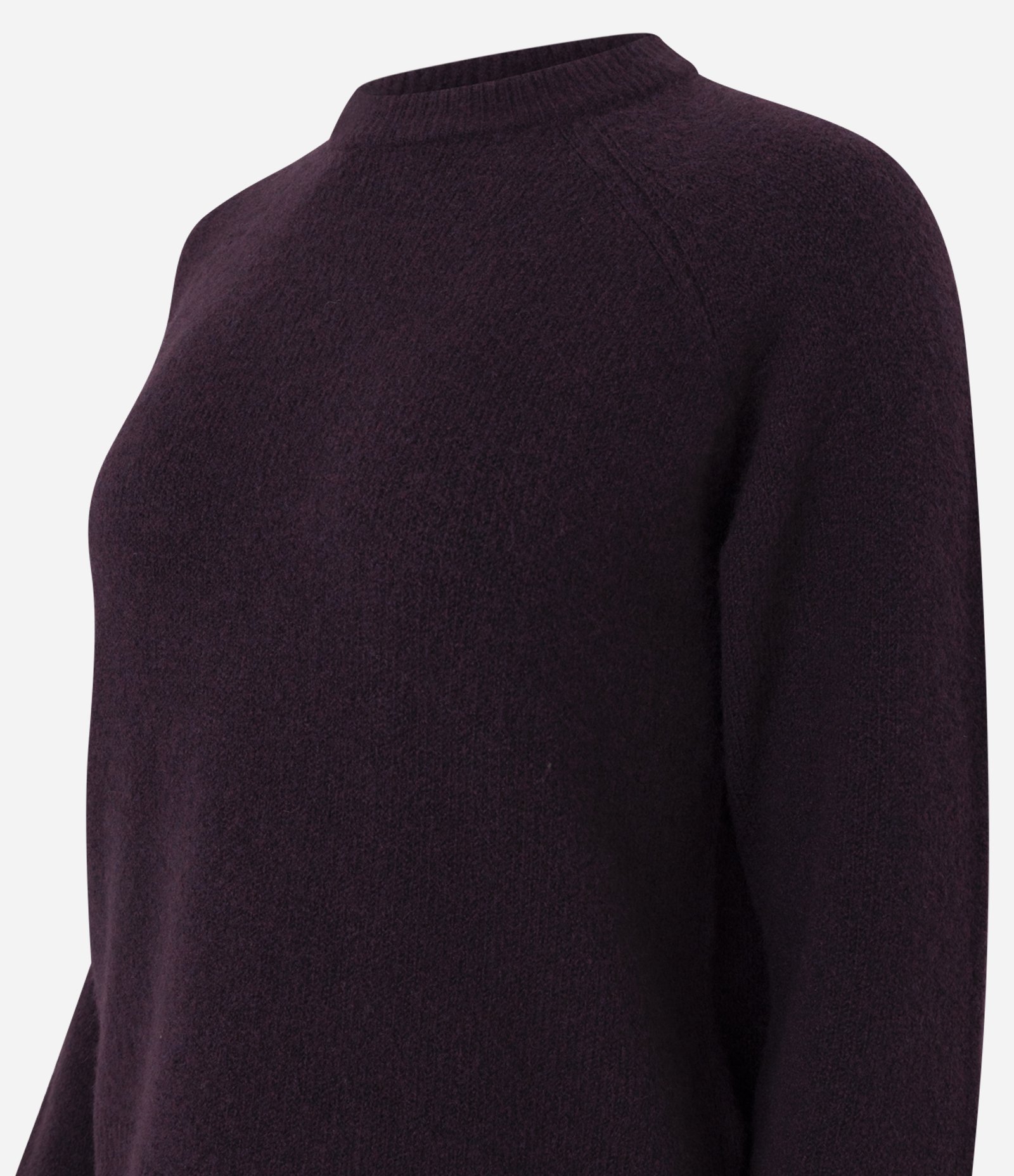 Suéter em Tricô com Manga Raglan Roxo 7