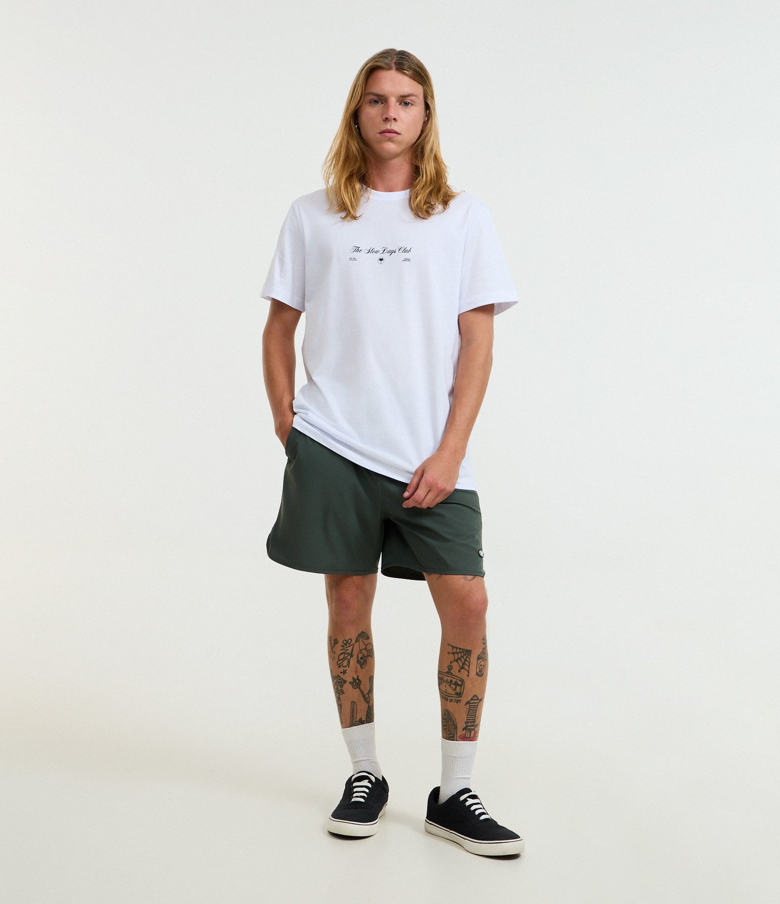 Camiseta Comfort em Algodão com Estampa Frente e Costas Palmeiras Branco 2