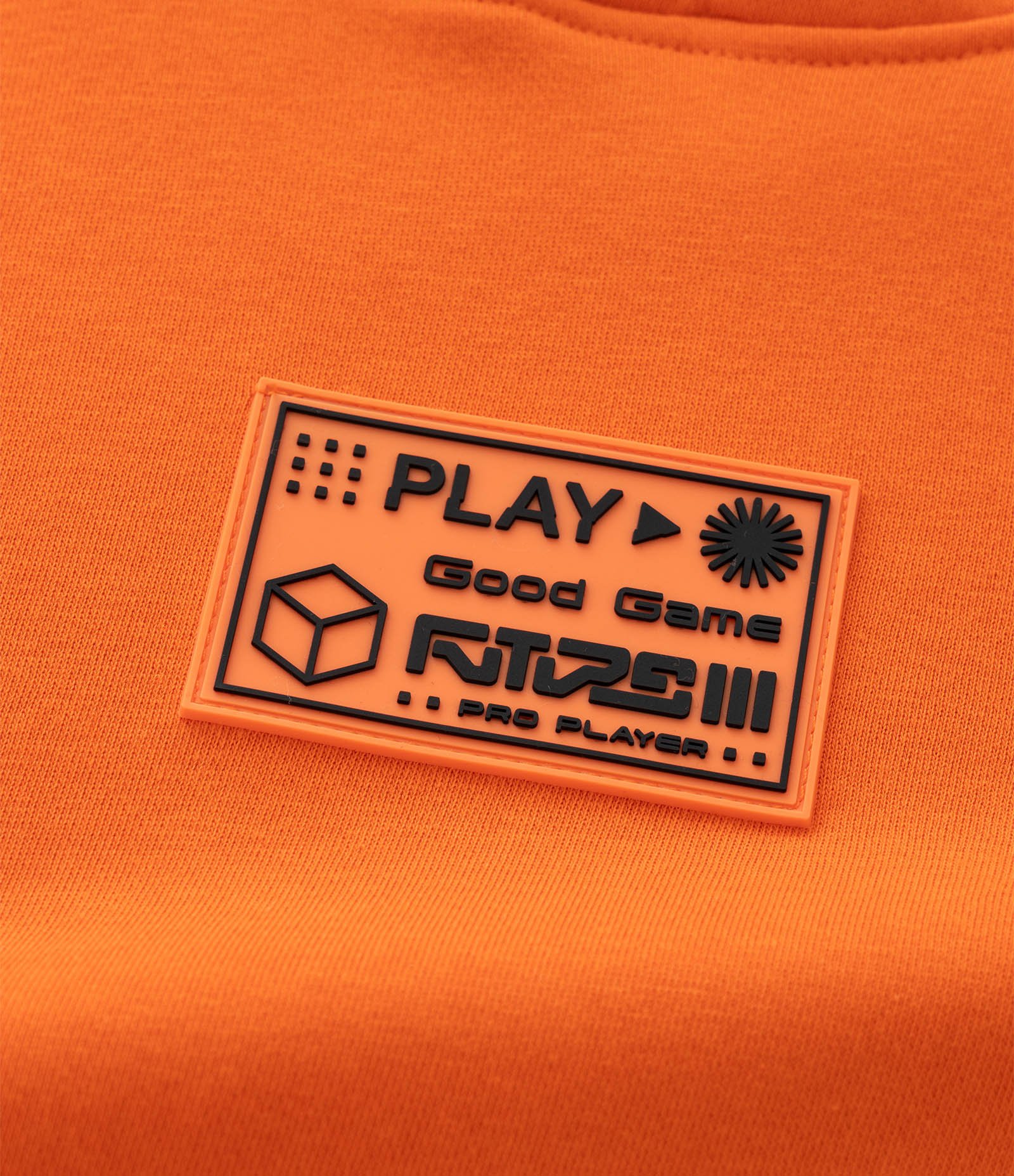 Casaco Infantil com Capuz e Patch Rubber – Tam 5 a 14 Anos Laranja 7