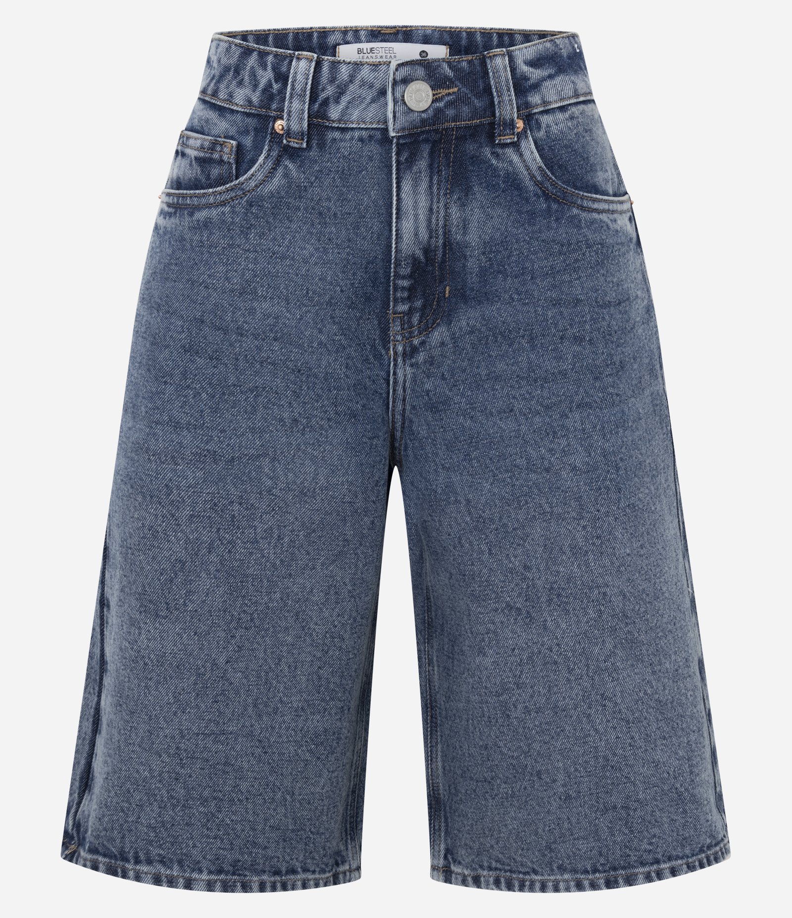 Bermuda Jorts em Jeans com Bolsos Azul 6