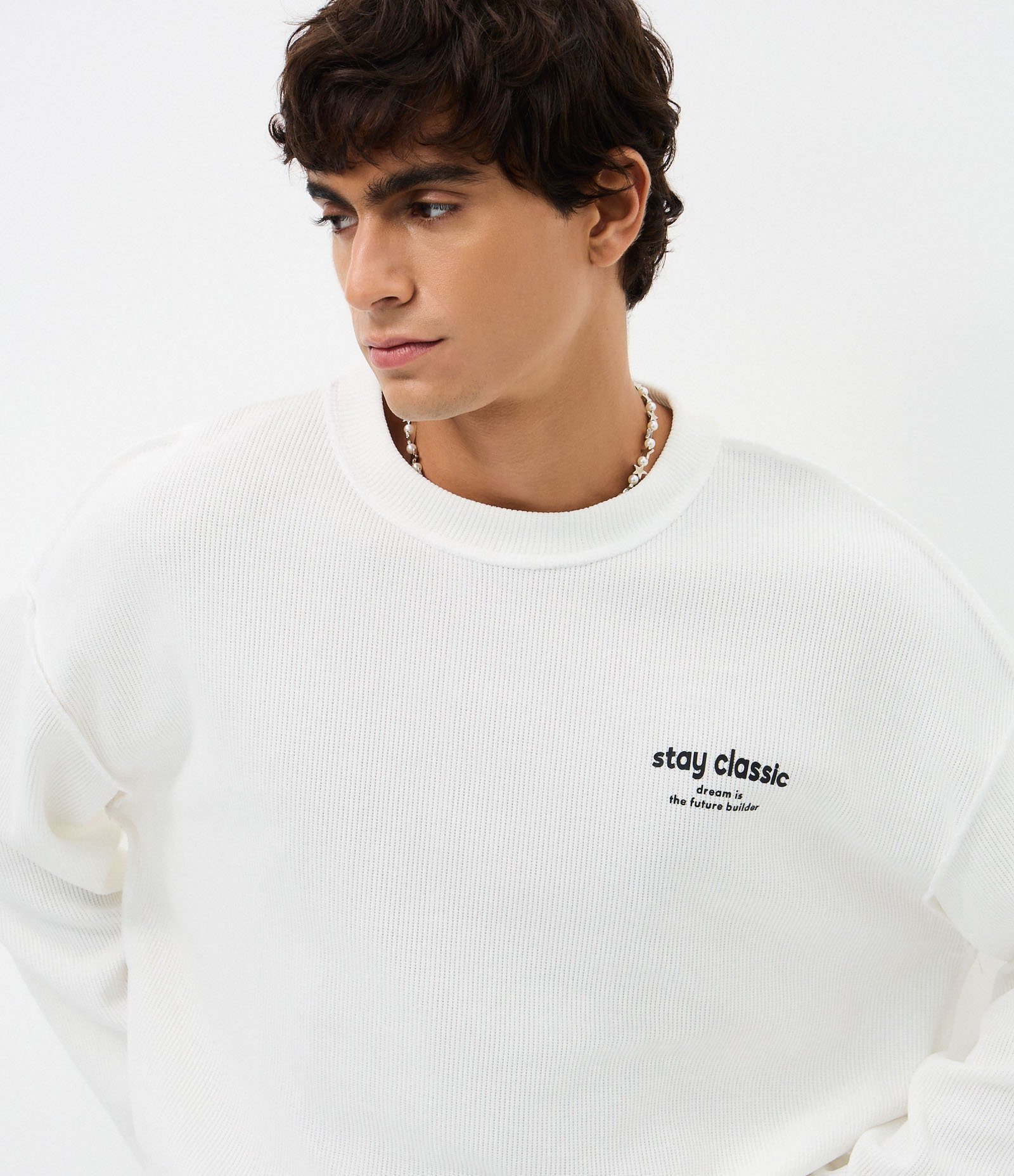Camiseta com Elastano Texturizado e Estampa Lettering Off White 4