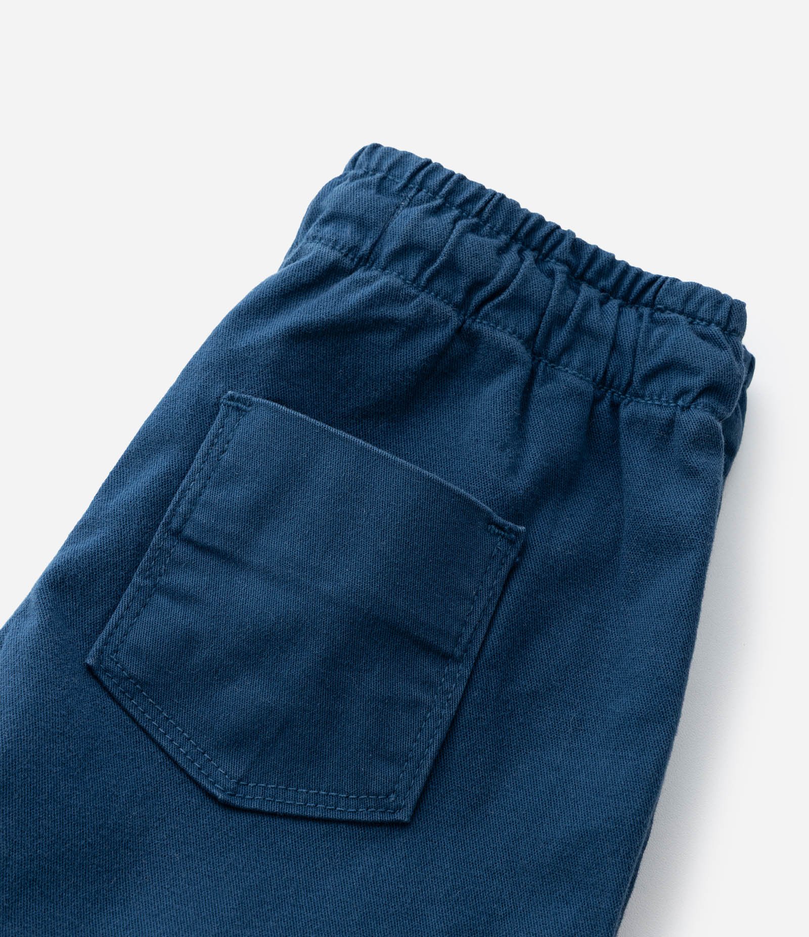 Bermuda Infantil em Sarja com Bolso Faca - Tam 1 a 6 Anos Azul 4