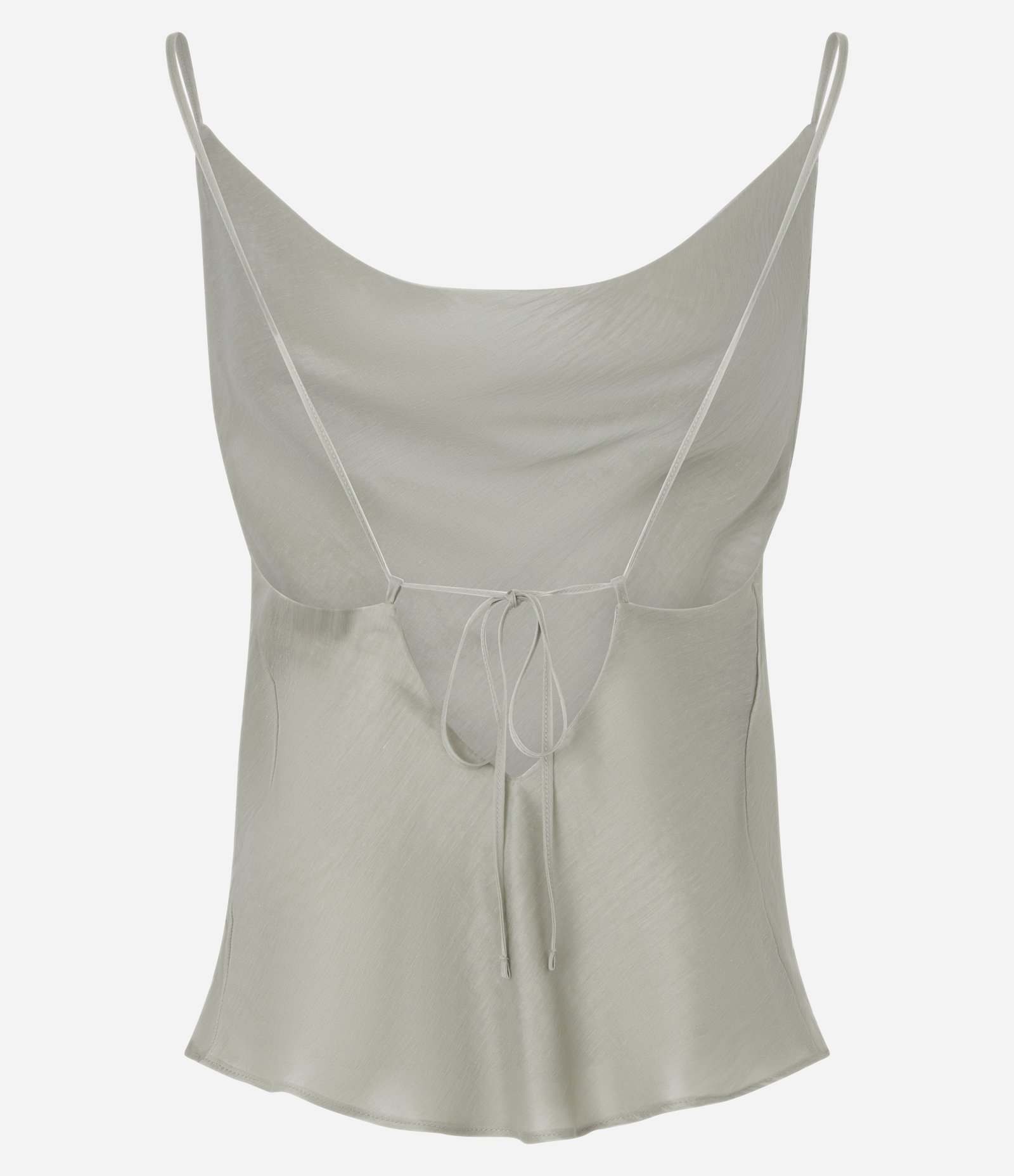 Blusa de Alça em Liocel com Linho e Decote Degagê Verde 8