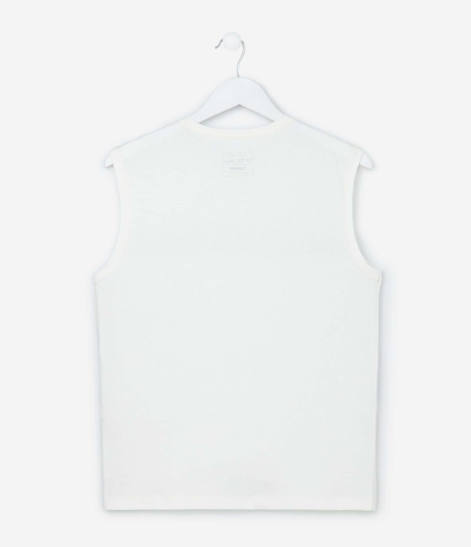 Regata Infantil com Estampa Listras - Tam 5 a 14 Anos Branco 2