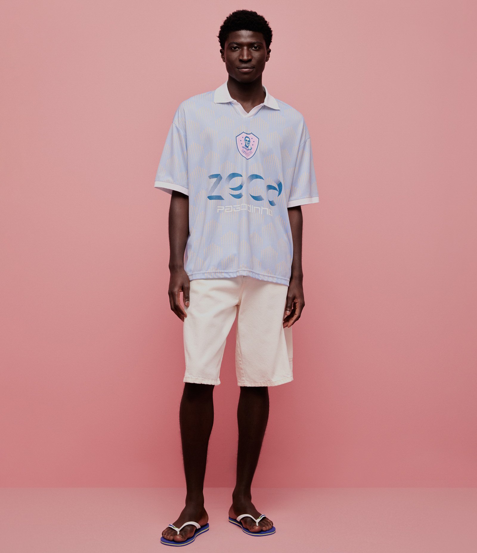 Camiseta Oversized Sportcore com Estampa Samba Clube Zeca Pagodinho Azul claro 2