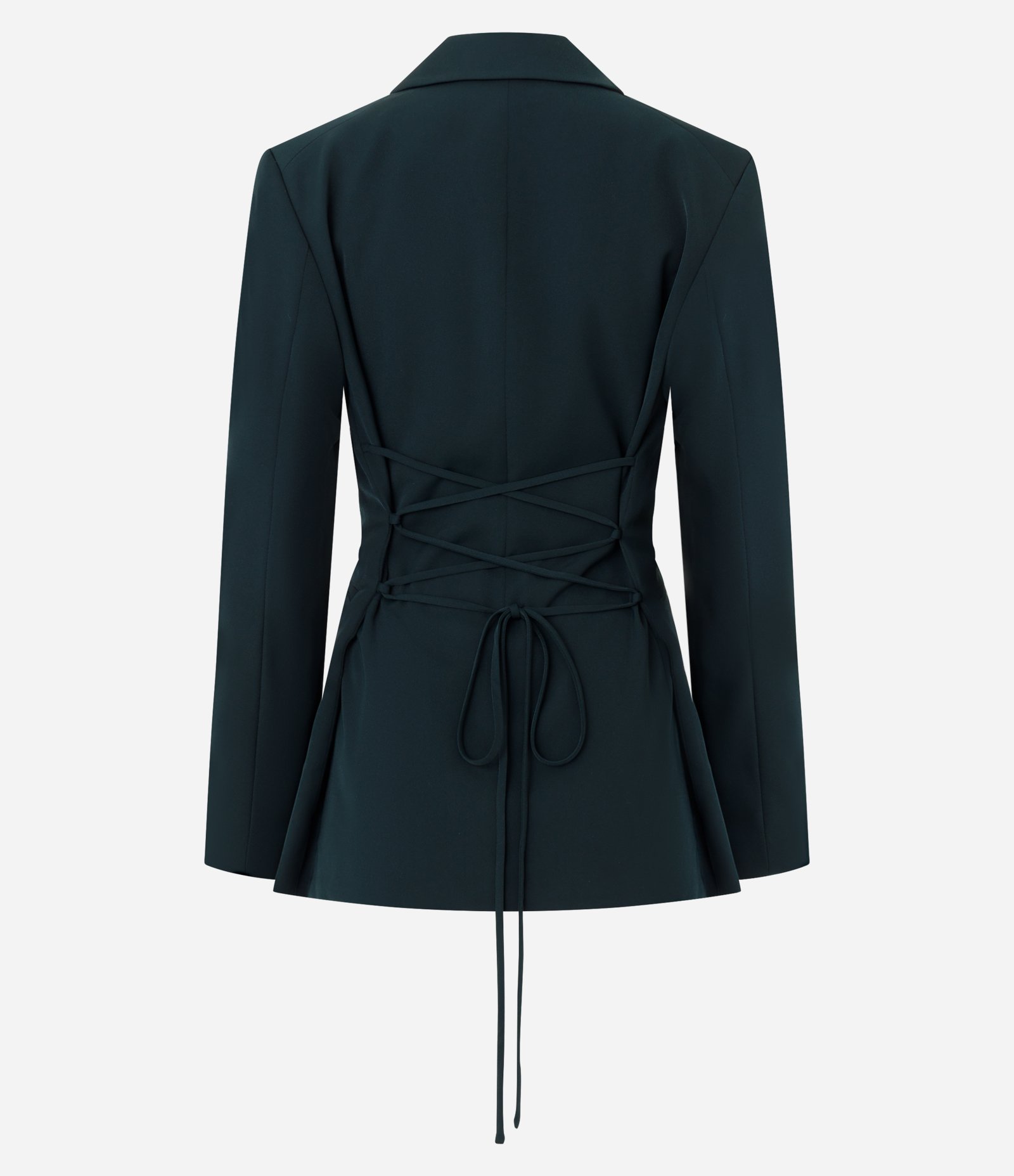 Blazer Alfaiatado com Amarração nas Costas Verde 2