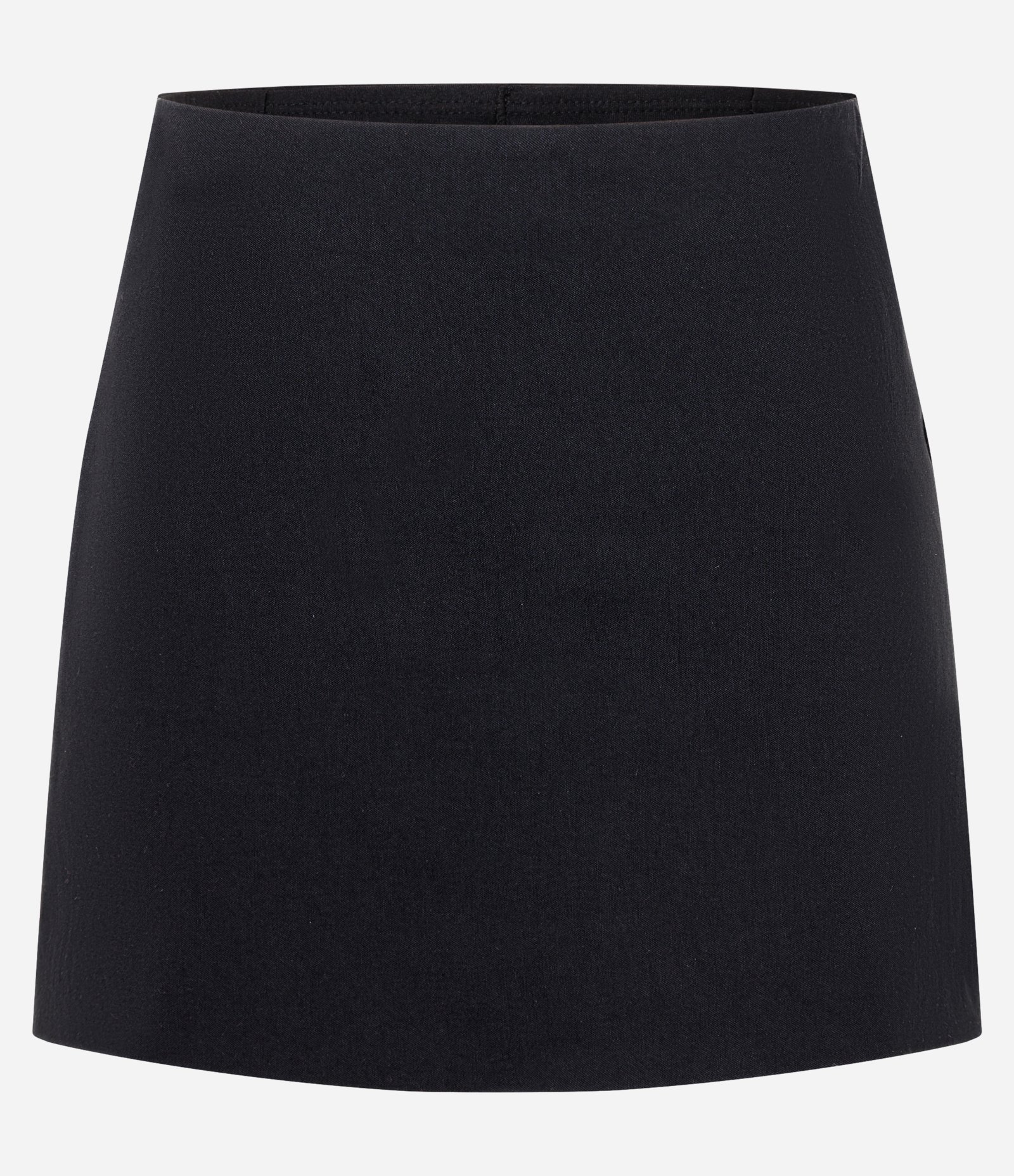 Short Saia em Bengaline Ajustado com Detalhe Frontal Preto 3