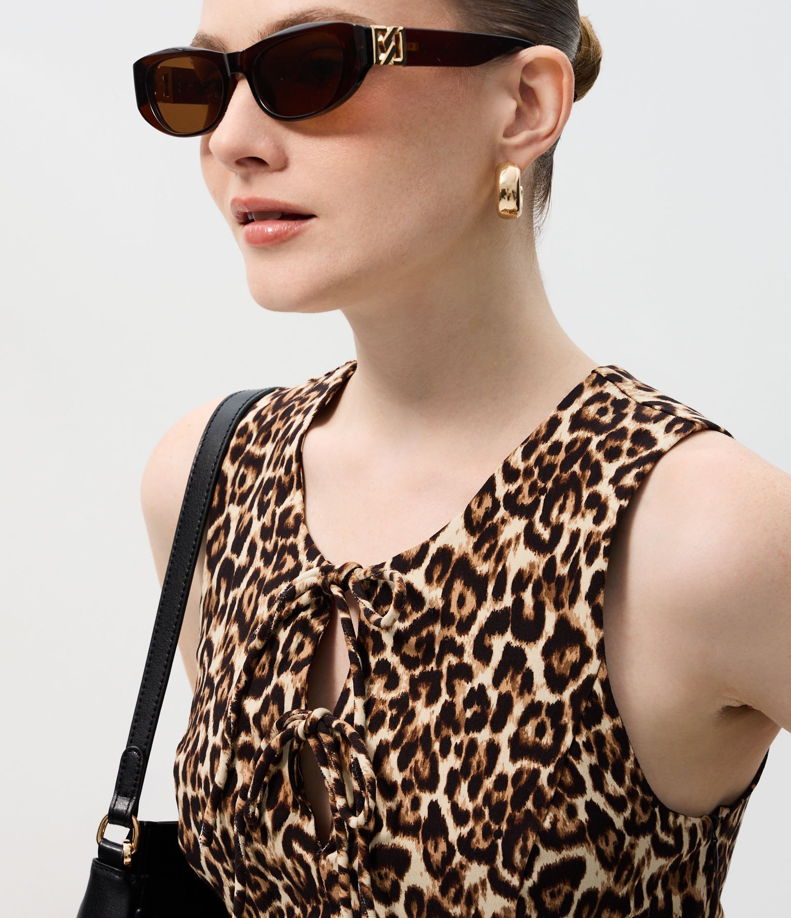 Vestido Curto Animal Print em Bengaline Animal Print 3