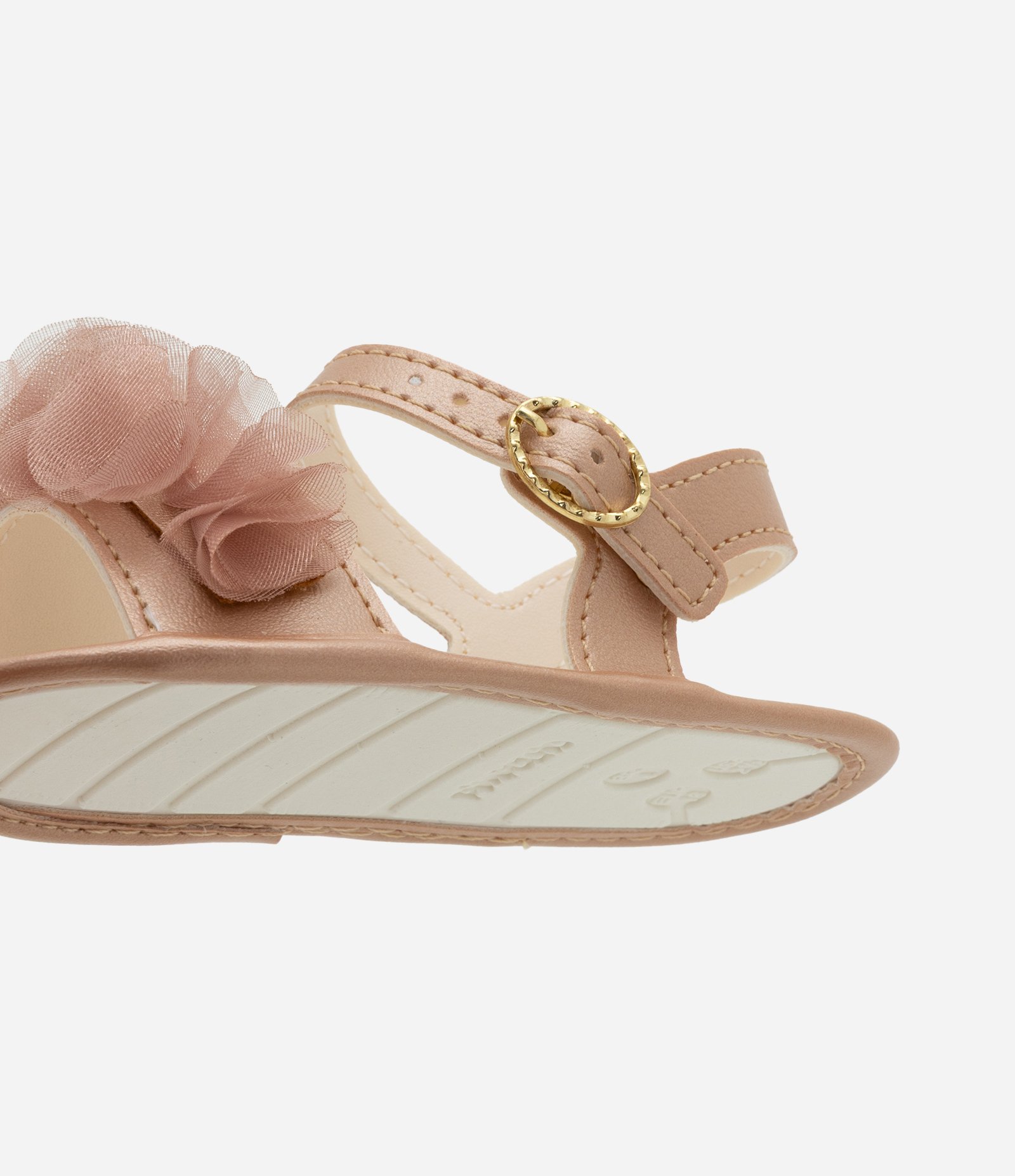 Sandália Infantil com Frufrus e Fechamento por Fivela - Tam 13 ao 16 Rosa 3