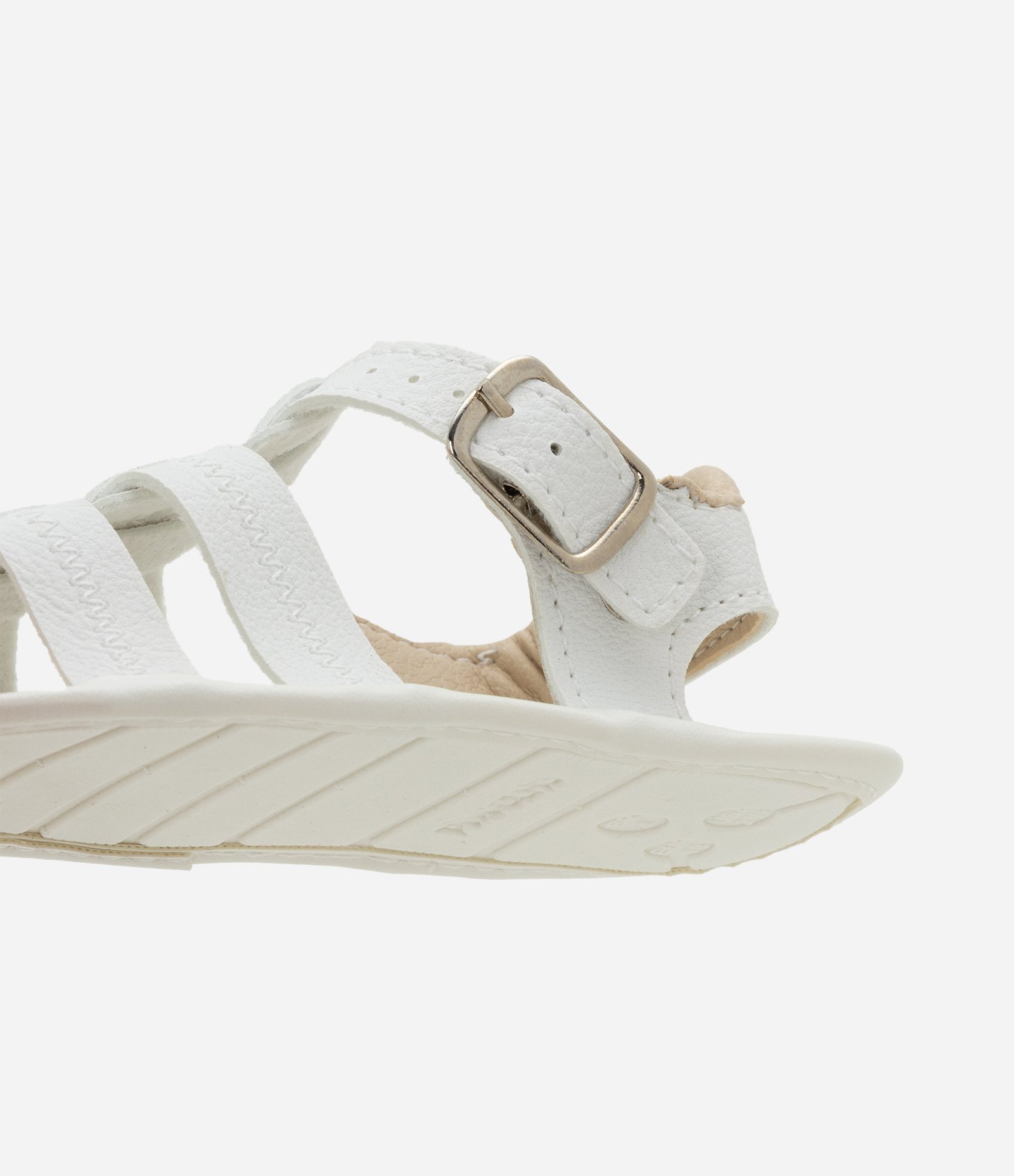 Sandália Infantil com Tiras Transpassadas - Tam 13 a 16 Branco 3