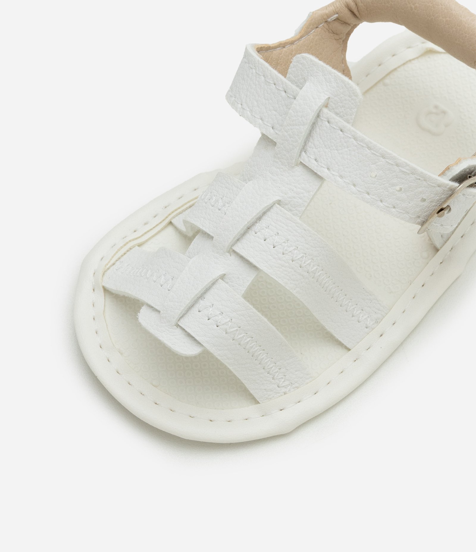 Sandália Infantil com Tiras Transpassadas - Tam 13 a 16 Branco 4